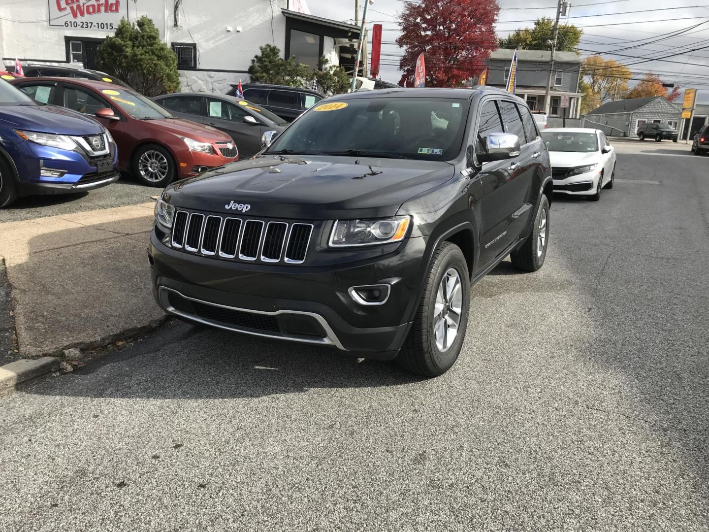 2014 Black /Black Jeep Grand Cherokee Limited 4WD (1C4RJFBG5EC) with an 3.6L V6 DOHC 24V engine, 5-Speed Automatic transmission, located at 577 Chester Pike, Prospect Park, PA, 19076, (610) 237-1015, 39.886154, -75.302338 - 2014 Jeep Grand Cherokee LIMITED: Backup camera, 4x4, sunroof, fully loaded, new PA inspection, looks and runs LIKE NEW! This vehicle comes inspected and has been given a bumper to bumper safety check. It is very clean, reliable, and well maintained. We offer a unique pay plan that is known for b - Photo#2