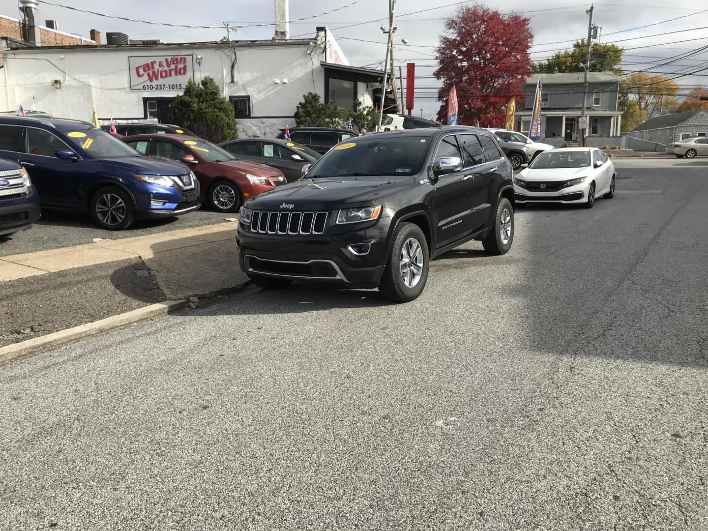 2014 Black /Black Jeep Grand Cherokee Limited 4WD (1C4RJFBG5EC) with an 3.6L V6 DOHC 24V engine, 5-Speed Automatic transmission, located at 577 Chester Pike, Prospect Park, PA, 19076, (610) 237-1015, 39.886154, -75.302338 - 2014 Jeep Grand Cherokee LIMITED: Backup camera, 4x4, sunroof, fully loaded, new PA inspection, looks and runs LIKE NEW! This vehicle comes inspected and has been given a bumper to bumper safety check. It is very clean, reliable, and well maintained. We offer a unique pay plan that is known for b - Photo#1