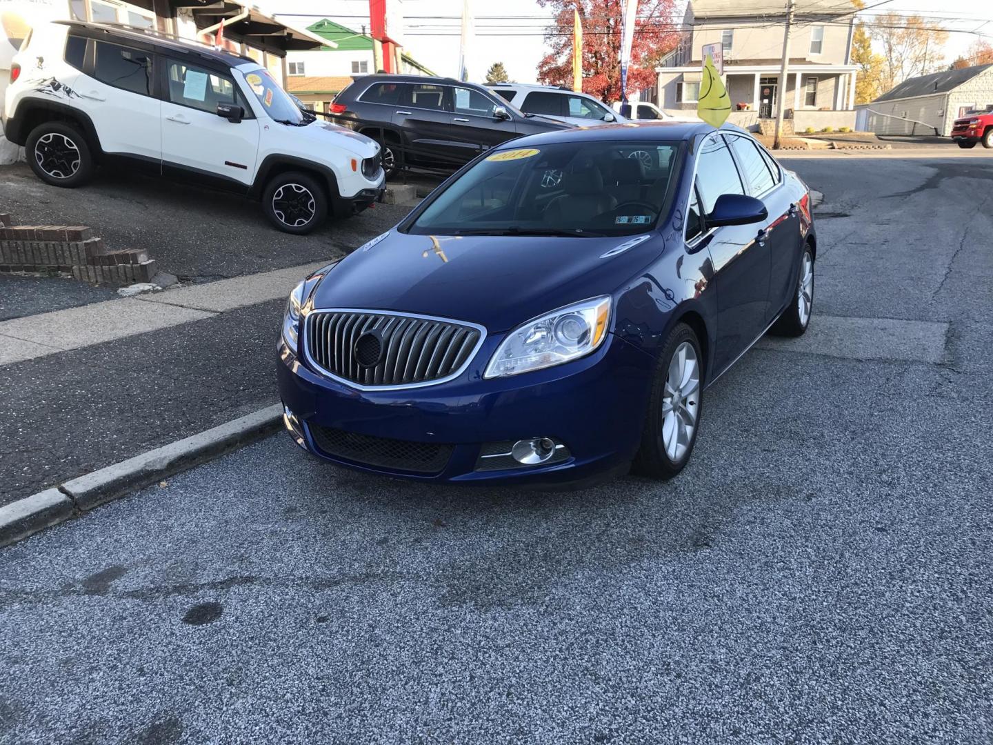 2014 Blue /Gray Buick Verano Convenience (1G4PR5SK3E4) with an 2.4L L4 DOHC 16V FFV engine, 6-Speed Automatic transmission, located at 577 Chester Pike, Prospect Park, PA, 19076, (610) 237-1015, 39.886154, -75.302338 - 2014 Buick Verano: Only 105k miles, backup camera, great on gas, SUPER CLEAN, runs LIKE NEW! This vehicle comes inspected and has been given a bumper to bumper safety check. It is very clean, reliable, and well maintained. We offer a unique pay plan that is known for being the easiest and fastest - Photo#3