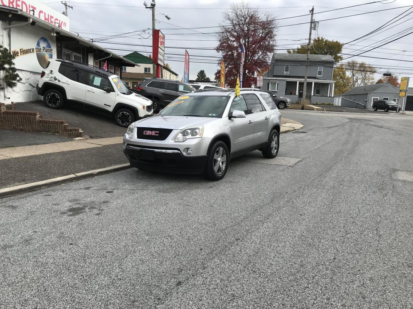 2012 Silver /Gray GMC Acadia SLT-1 AWD (1GKKVREDXCJ) with an 3.6L V6 DOHC 24V engine, 6-Speed Automatic transmission, located at 577 Chester Pike, Prospect Park, PA, 19076, (610) 237-1015, 39.886154, -75.302338 - 2012 GMC Acadia SLT: Double sunroofs, 3rd row seating, AWD, backup camera, new PA inspection, SUPER CLEAN, runs LIKE NEW! This vehicle comes inspected and has been given a bumper to bumper safety check. It is very clean, reliable, and well maintained. We offer a unique pay plan that is known for - Photo#1
