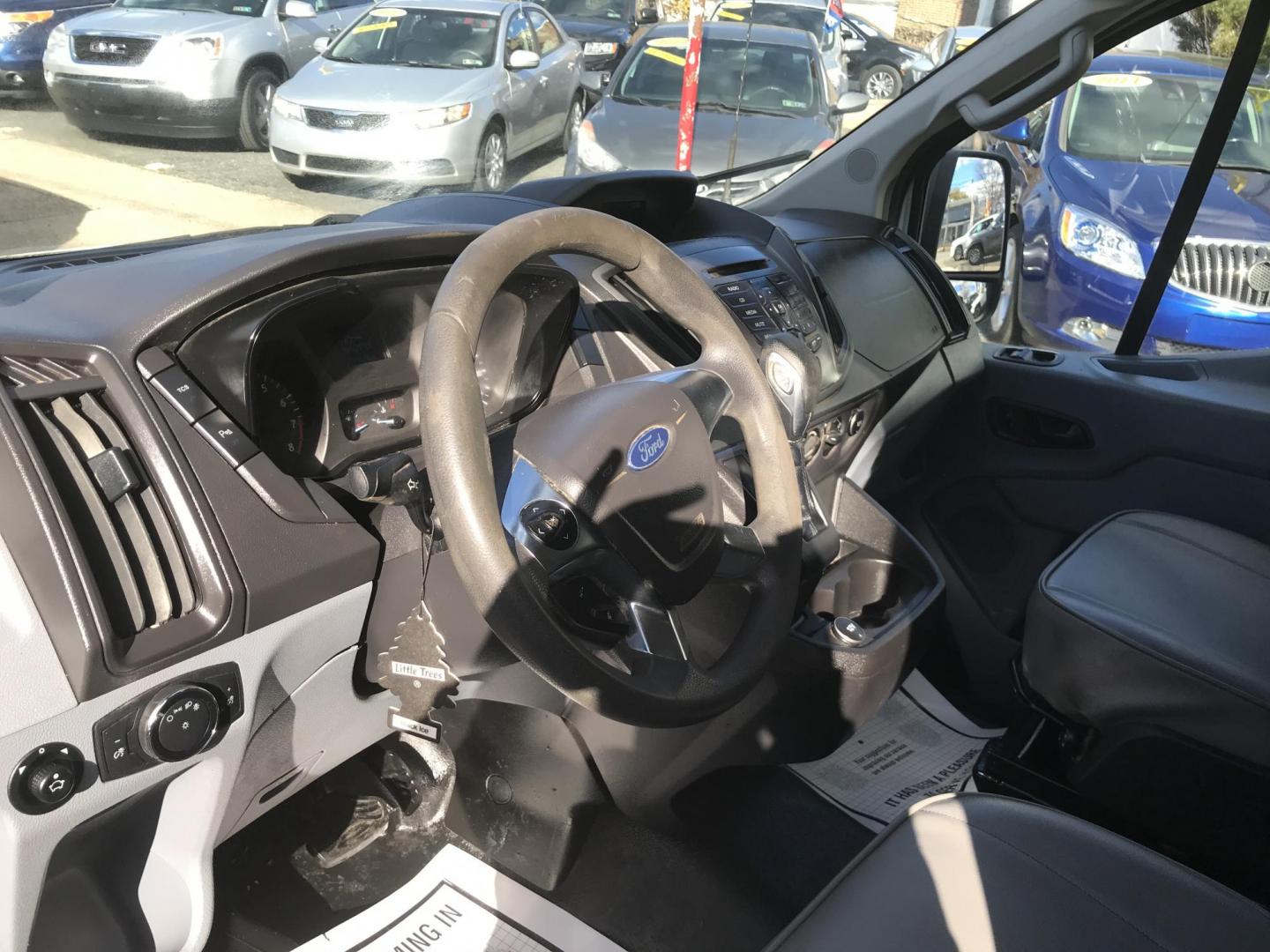 2017 White /Gray Ford Transit 150 Van Low Roof 60/40 Pass. 130-in. WB (1FTYE1ZM6HK) with an 3.7L V6 DOHC 24V engine, 6A transmission, located at 577 Chester Pike, Prospect Park, PA, 19076, (610) 237-1015, 39.886154, -75.302338 - Photo#11