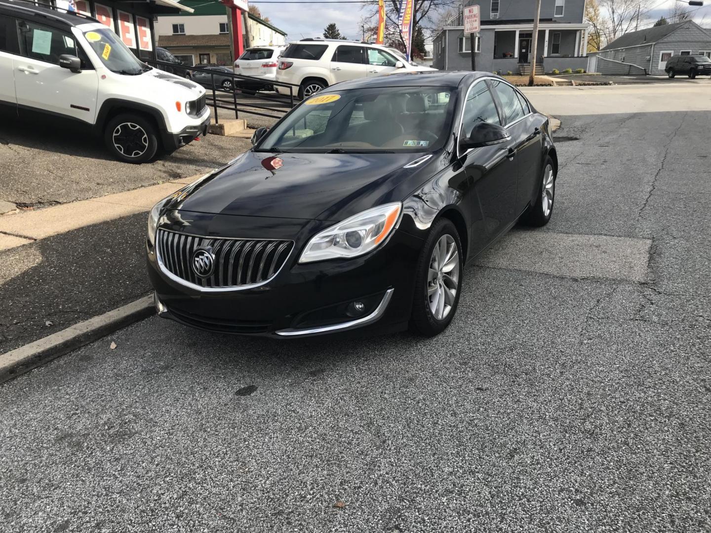 2017 Black /Black Buick Regal Leather AWD (2G4GM5EX9H9) with an 2.0L L4 DOHC 16V TURBO engine, 6A transmission, located at 577 Chester Pike, Prospect Park, PA, 19076, (610) 237-1015, 39.886154, -75.302338 - Photo#2