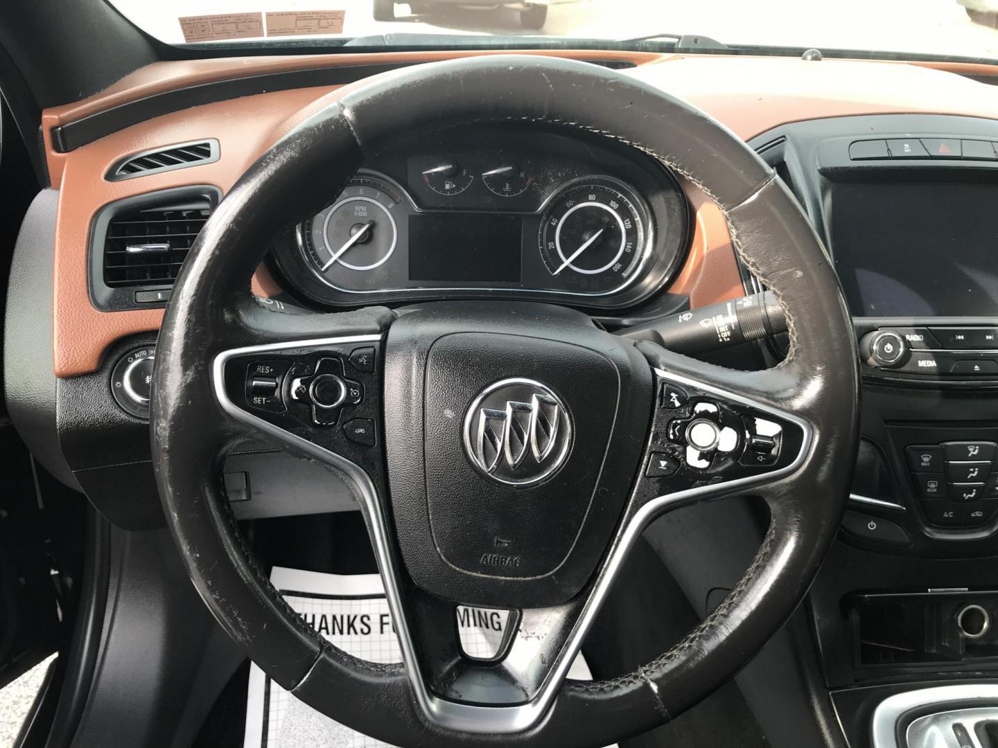 2017 Black /Black Buick Regal Leather AWD (2G4GM5EX9H9) with an 2.0L L4 DOHC 16V TURBO engine, 6A transmission, located at 577 Chester Pike, Prospect Park, PA, 19076, (610) 237-1015, 39.886154, -75.302338 - Photo#13