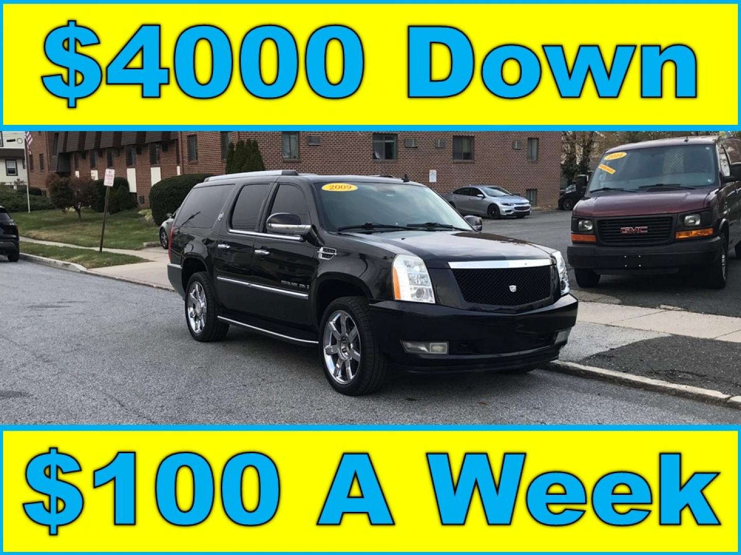 2009 Black /Black Cadillac Escalade ESV AWD (1GYFK26269R) with an 6.2L V8 OHV 16V FFV engine, 6-Speed Automatic transmission, located at 577 Chester Pike, Prospect Park, PA, 19076, (610) 237-1015, 39.886154, -75.302338 - 2009 Cadillac Escalade ESV: AWD, sunroof, backup camera, new PA inspection, SUPER CLEAN, runs LIKE NEW! This vehicle comes inspected and has been given a bumper to bumper safety check. It is very clean, reliable, and well maintained. We offer a unique pay plan that is known for being the easiest - Photo#0