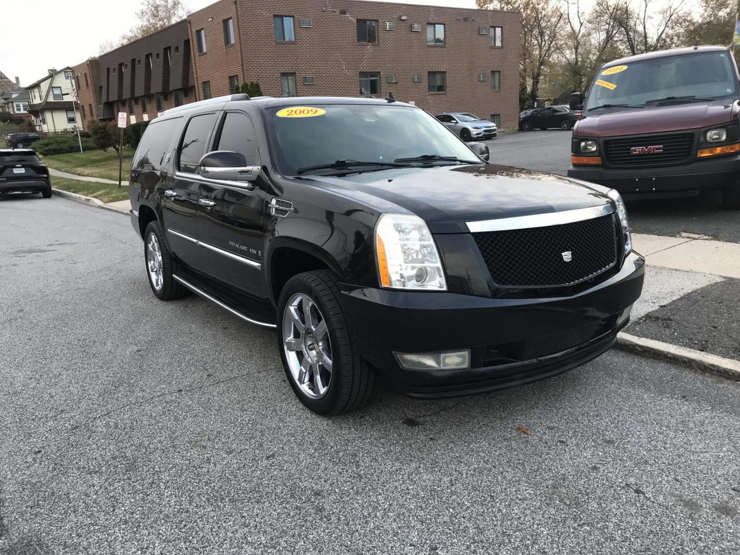 2009 Black /Black Cadillac Escalade ESV AWD (1GYFK26269R) with an 6.2L V8 OHV 16V FFV engine, 6-Speed Automatic transmission, located at 577 Chester Pike, Prospect Park, PA, 19076, (610) 237-1015, 39.886154, -75.302338 - 2009 Cadillac Escalade ESV: AWD, sunroof, backup camera, new PA inspection, SUPER CLEAN, runs LIKE NEW! This vehicle comes inspected and has been given a bumper to bumper safety check. It is very clean, reliable, and well maintained. We offer a unique pay plan that is known for being the easiest - Photo#2