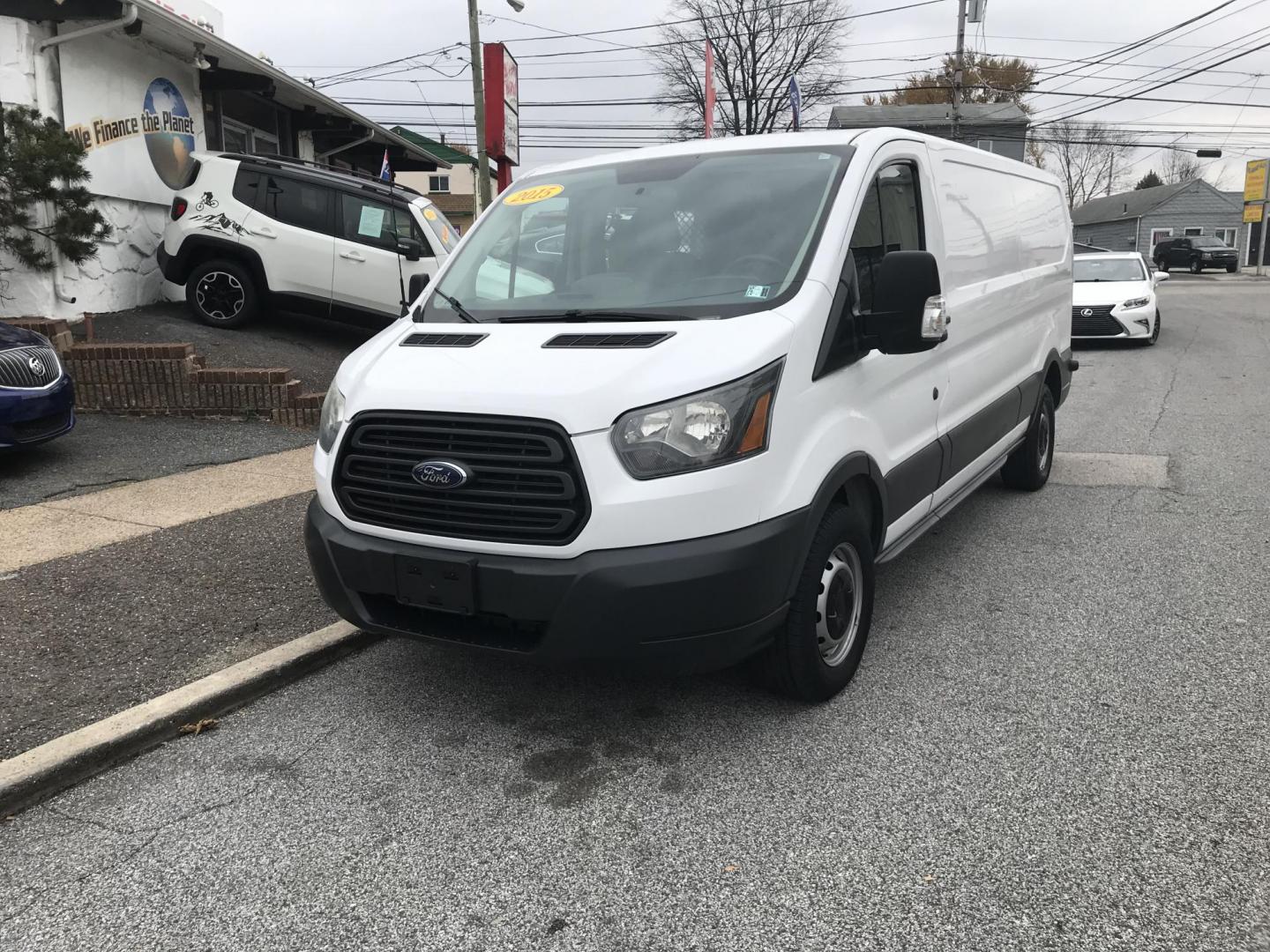 2015 White /Gray Ford Transit 250 Van Low Roof 60/40 Pass. 148-in. WB (1FTNR2ZM8FK) with an 3.7L V6 DOHC 24V engine, 6A transmission, located at 577 Chester Pike, Prospect Park, PA, 19076, (610) 237-1015, 39.886154, -75.302338 - 2015 Ford Transit 250: Extended wheelbase, multiple pieces of shelving, partition, FLEET MAINTAINED, runs LIKE NEW! This vehicle comes inspected and has been given a bumper to bumper safety check. It is very clean, reliable, and well maintained. We offer a unique pay plan that is known for being - Photo#2