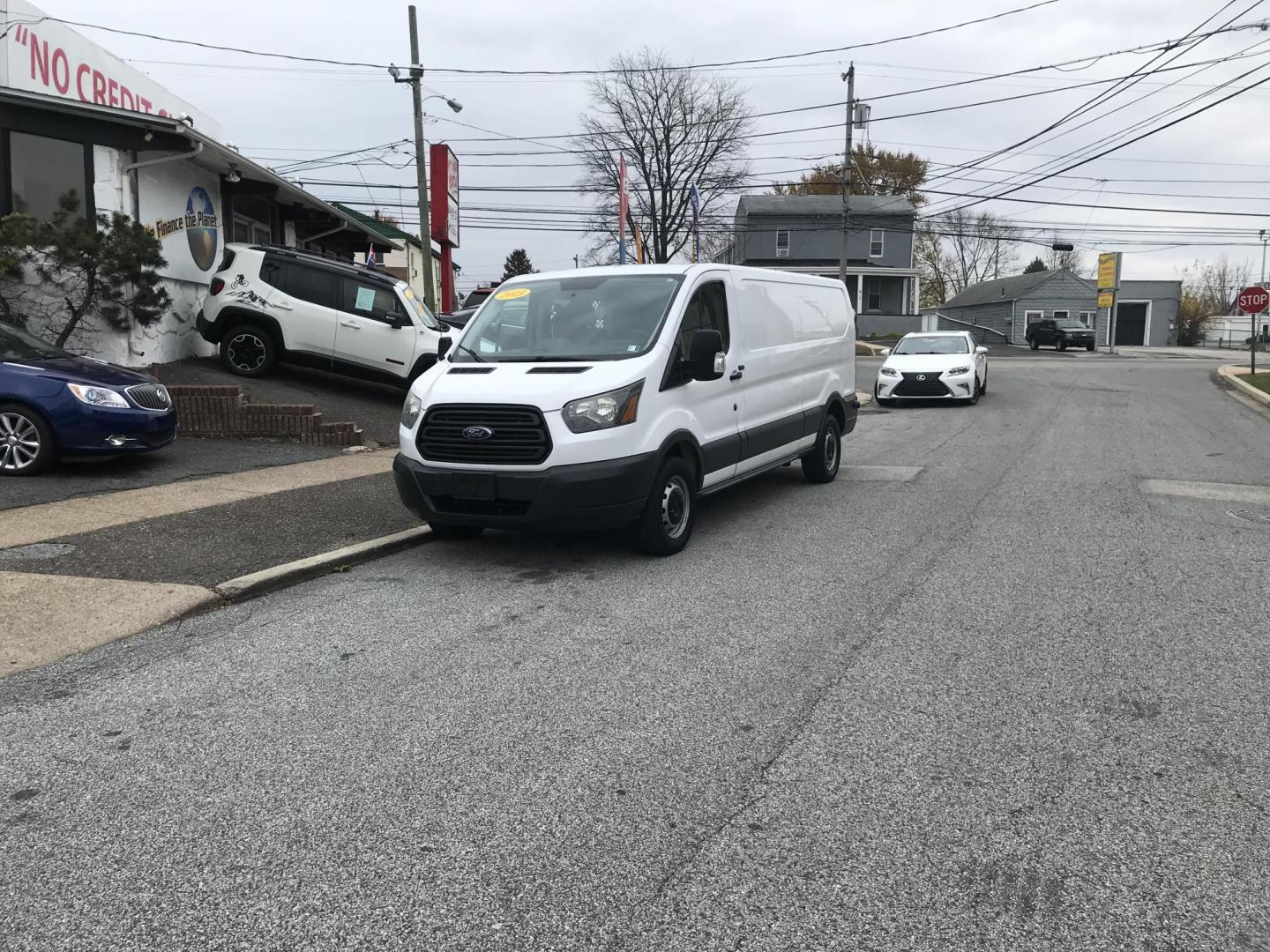 2015 White /Gray Ford Transit 250 Van Low Roof 60/40 Pass. 148-in. WB (1FTNR2ZM8FK) with an 3.7L V6 DOHC 24V engine, 6A transmission, located at 577 Chester Pike, Prospect Park, PA, 19076, (610) 237-1015, 39.886154, -75.302338 - 2015 Ford Transit 250: Extended wheelbase, multiple pieces of shelving, partition, FLEET MAINTAINED, runs LIKE NEW! This vehicle comes inspected and has been given a bumper to bumper safety check. It is very clean, reliable, and well maintained. We offer a unique pay plan that is known for being - Photo#1