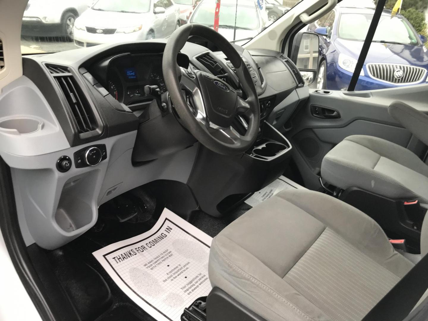 2015 White /Gray Ford Transit 250 Van Low Roof 60/40 Pass. 148-in. WB (1FTNR2ZM8FK) with an 3.7L V6 DOHC 24V engine, 6A transmission, located at 577 Chester Pike, Prospect Park, PA, 19076, (610) 237-1015, 39.886154, -75.302338 - 2015 Ford Transit 250: Extended wheelbase, multiple pieces of shelving, partition, FLEET MAINTAINED, runs LIKE NEW! This vehicle comes inspected and has been given a bumper to bumper safety check. It is very clean, reliable, and well maintained. We offer a unique pay plan that is known for being - Photo#7