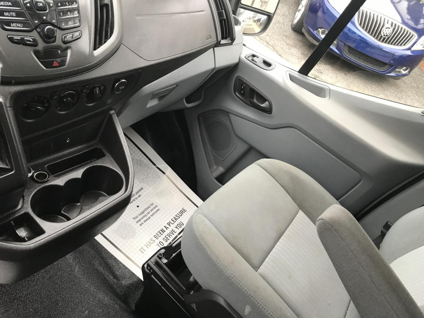 2015 White /Gray Ford Transit 250 Van Low Roof 60/40 Pass. 148-in. WB (1FTNR2ZM8FK) with an 3.7L V6 DOHC 24V engine, 6A transmission, located at 577 Chester Pike, Prospect Park, PA, 19076, (610) 237-1015, 39.886154, -75.302338 - 2015 Ford Transit 250: Extended wheelbase, multiple pieces of shelving, partition, FLEET MAINTAINED, runs LIKE NEW! This vehicle comes inspected and has been given a bumper to bumper safety check. It is very clean, reliable, and well maintained. We offer a unique pay plan that is known for being - Photo#14