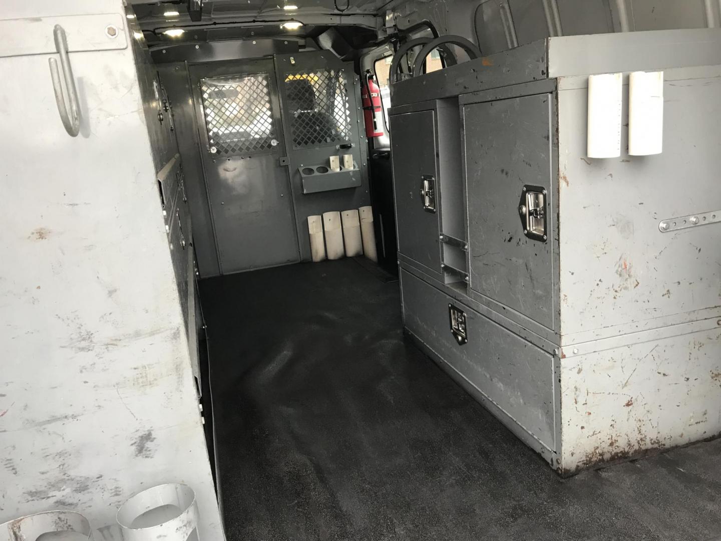 2015 White /Gray Ford Transit 250 Van Low Roof 60/40 Pass. 148-in. WB (1FTNR2ZM8FK) with an 3.7L V6 DOHC 24V engine, 6A transmission, located at 577 Chester Pike, Prospect Park, PA, 19076, (610) 237-1015, 39.886154, -75.302338 - 2015 Ford Transit 250: Extended wheelbase, multiple pieces of shelving, partition, FLEET MAINTAINED, runs LIKE NEW! This vehicle comes inspected and has been given a bumper to bumper safety check. It is very clean, reliable, and well maintained. We offer a unique pay plan that is known for being - Photo#18