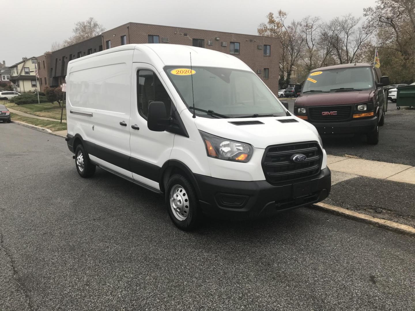 2020 White /Gray Ford Transit 250 Van Med. Roof w/Sliding Pass. 148-in. WB (1FTBR2C82LK) with an 3.5L V6 DOHC 24V engine, 6A transmission, located at 577 Chester Pike, Prospect Park, PA, 19076, (610) 237-1015, 39.886154, -75.302338 - 2020 Ford Transit Medium Roof: Has multiple pieces of shelving, backup camera, partition, new PA inspection, FLEET MAINTAINED This vehicle comes inspected and has been given a bumper to bumper safety check. It is very clean, reliable, and well maintained. We offer a unique pay plan that is known - Photo#2
