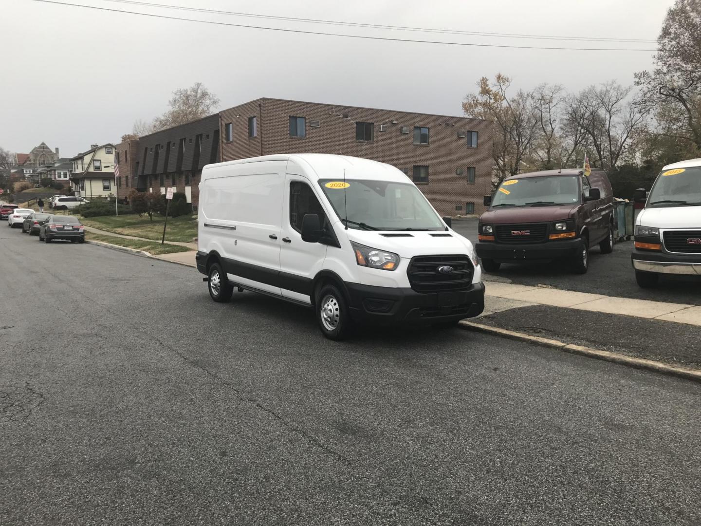 2020 White /Gray Ford Transit 250 Van Med. Roof w/Sliding Pass. 148-in. WB (1FTBR2C82LK) with an 3.5L V6 DOHC 24V engine, 6A transmission, located at 577 Chester Pike, Prospect Park, PA, 19076, (610) 237-1015, 39.886154, -75.302338 - 2020 Ford Transit Medium Roof: Has multiple pieces of shelving, backup camera, partition, new PA inspection, FLEET MAINTAINED This vehicle comes inspected and has been given a bumper to bumper safety check. It is very clean, reliable, and well maintained. We offer a unique pay plan that is known - Photo#1