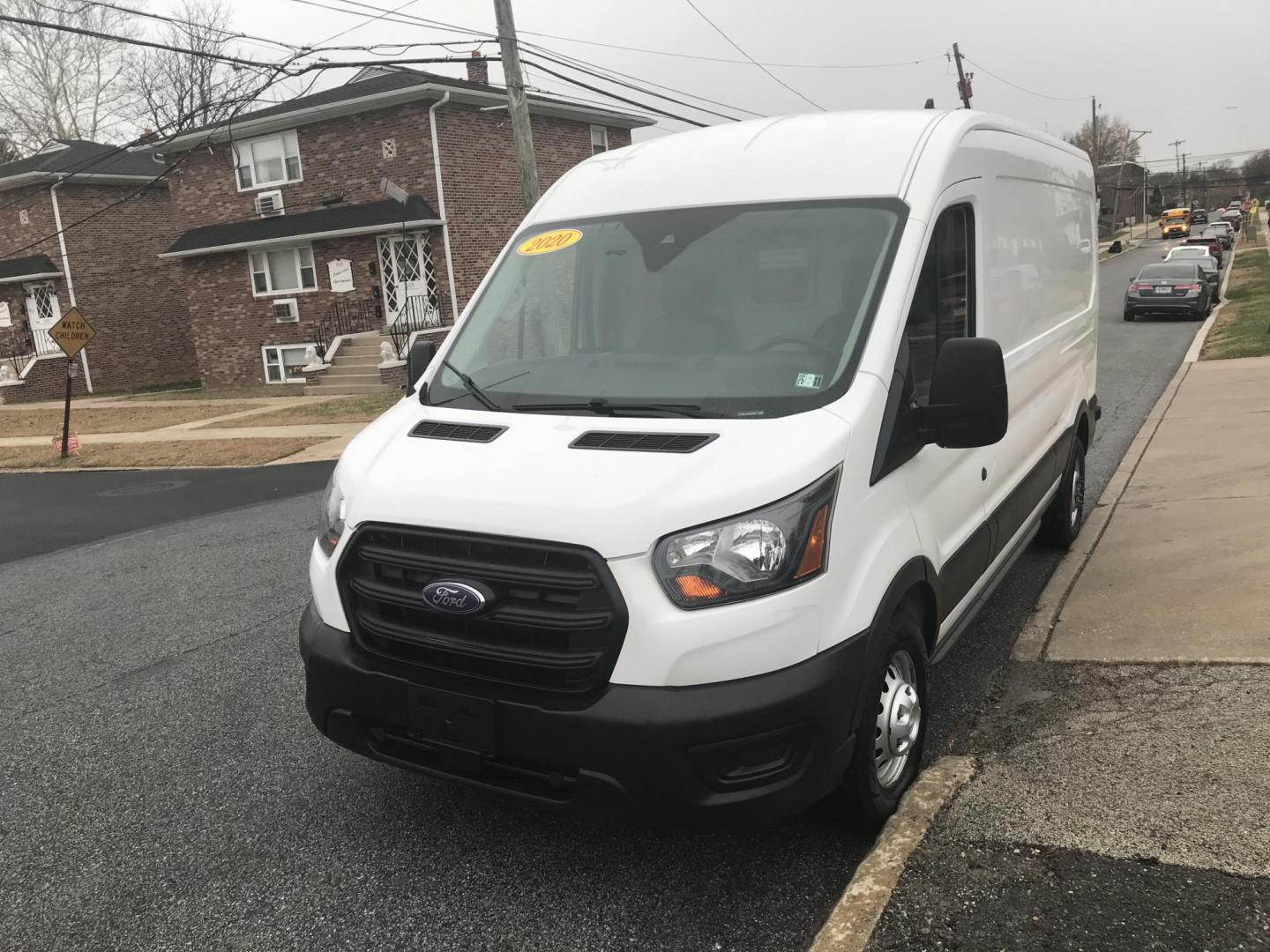 2020 White /Gray Ford Transit 250 Van Med. Roof w/Sliding Pass. 148-in. WB (1FTBR2C82LK) with an 3.5L V6 DOHC 24V engine, 6A transmission, located at 577 Chester Pike, Prospect Park, PA, 19076, (610) 237-1015, 39.886154, -75.302338 - 2020 Ford Transit Medium Roof: Has multiple pieces of shelving, backup camera, partition, new PA inspection, FLEET MAINTAINED This vehicle comes inspected and has been given a bumper to bumper safety check. It is very clean, reliable, and well maintained. We offer a unique pay plan that is known - Photo#3