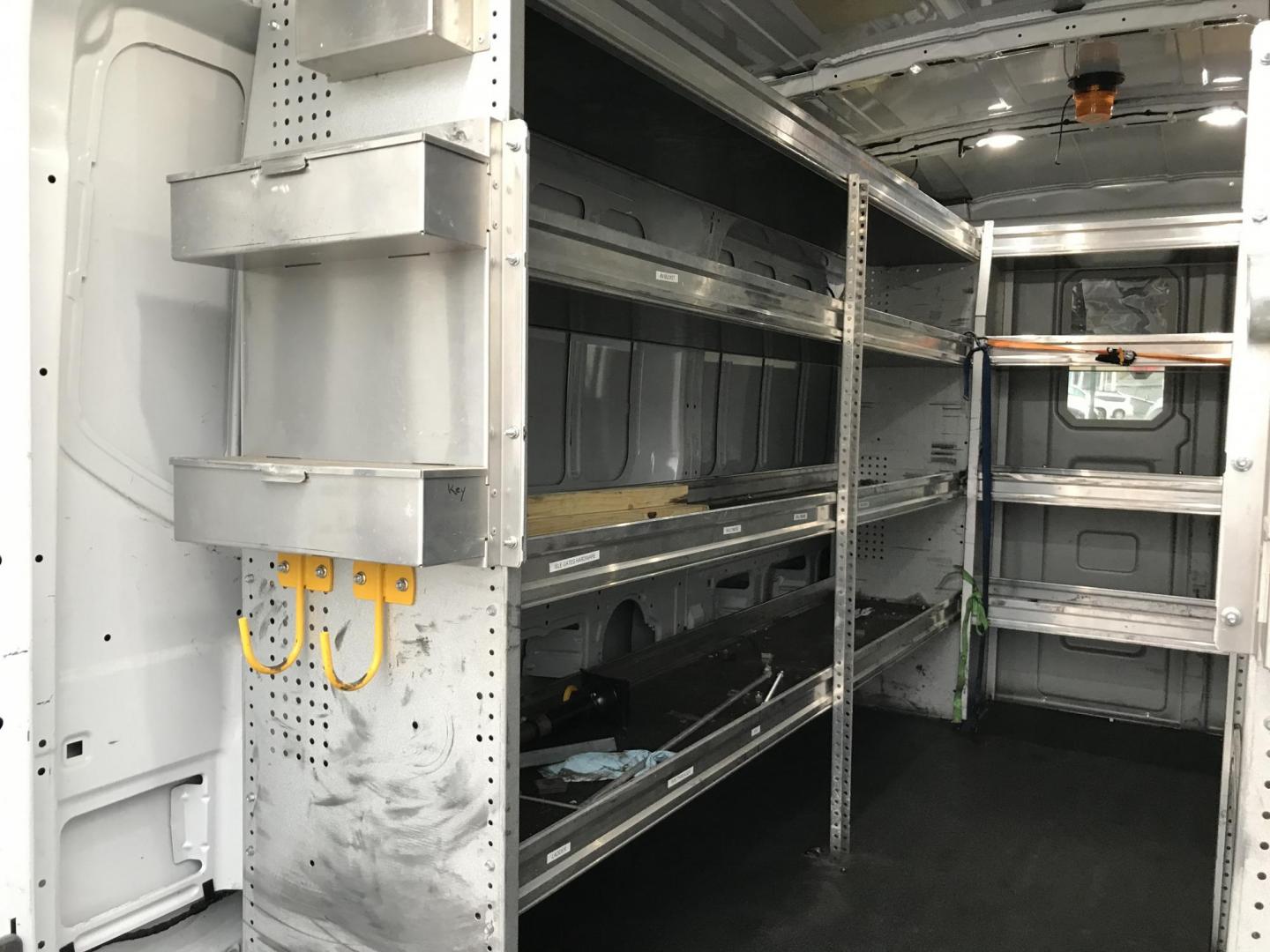 2020 White /Gray Ford Transit 250 Van Med. Roof w/Sliding Pass. 148-in. WB (1FTBR2C82LK) with an 3.5L V6 DOHC 24V engine, 6A transmission, located at 577 Chester Pike, Prospect Park, PA, 19076, (610) 237-1015, 39.886154, -75.302338 - 2020 Ford Transit Medium Roof: Has multiple pieces of shelving, backup camera, partition, new PA inspection, FLEET MAINTAINED This vehicle comes inspected and has been given a bumper to bumper safety check. It is very clean, reliable, and well maintained. We offer a unique pay plan that is known - Photo#16