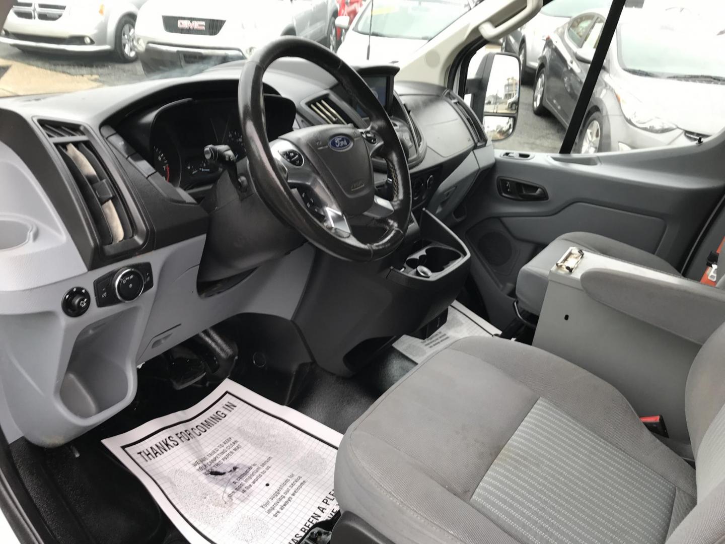 2018 White /Gray Ford Transit 150 Van Low Roof w/Sliding Pass. 148-in. WB (1FTYE2YM2JK) with an 3.7L V6 DOHC 24V engine, 6A transmission, located at 577 Chester Pike, Prospect Park, PA, 19076, (610) 237-1015, 39.886154, -75.302338 - Photo#7