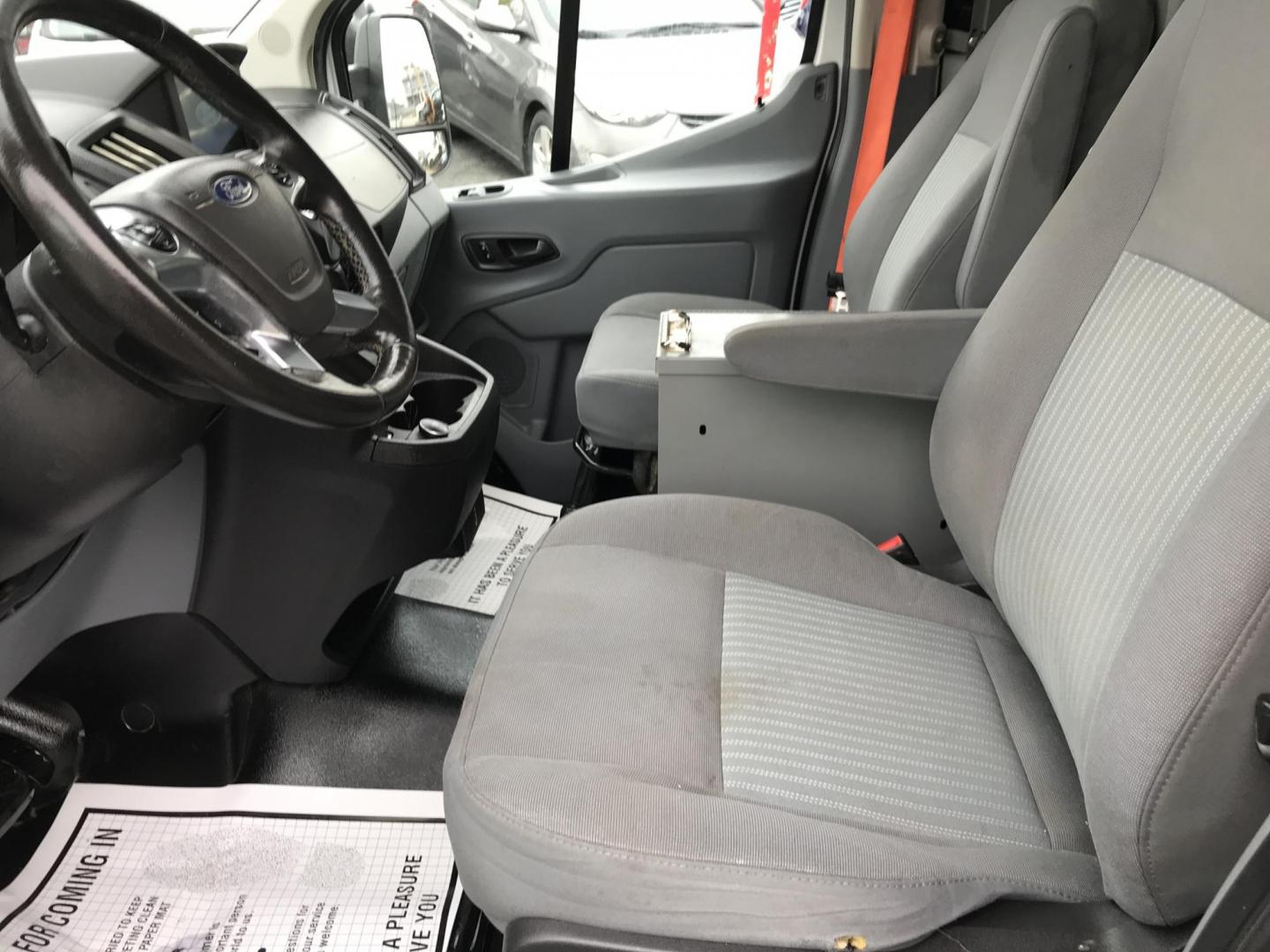 2018 White /Gray Ford Transit 150 Van Low Roof w/Sliding Pass. 148-in. WB (1FTYE2YM2JK) with an 3.7L V6 DOHC 24V engine, 6A transmission, located at 577 Chester Pike, Prospect Park, PA, 19076, (610) 237-1015, 39.886154, -75.302338 - Photo#9