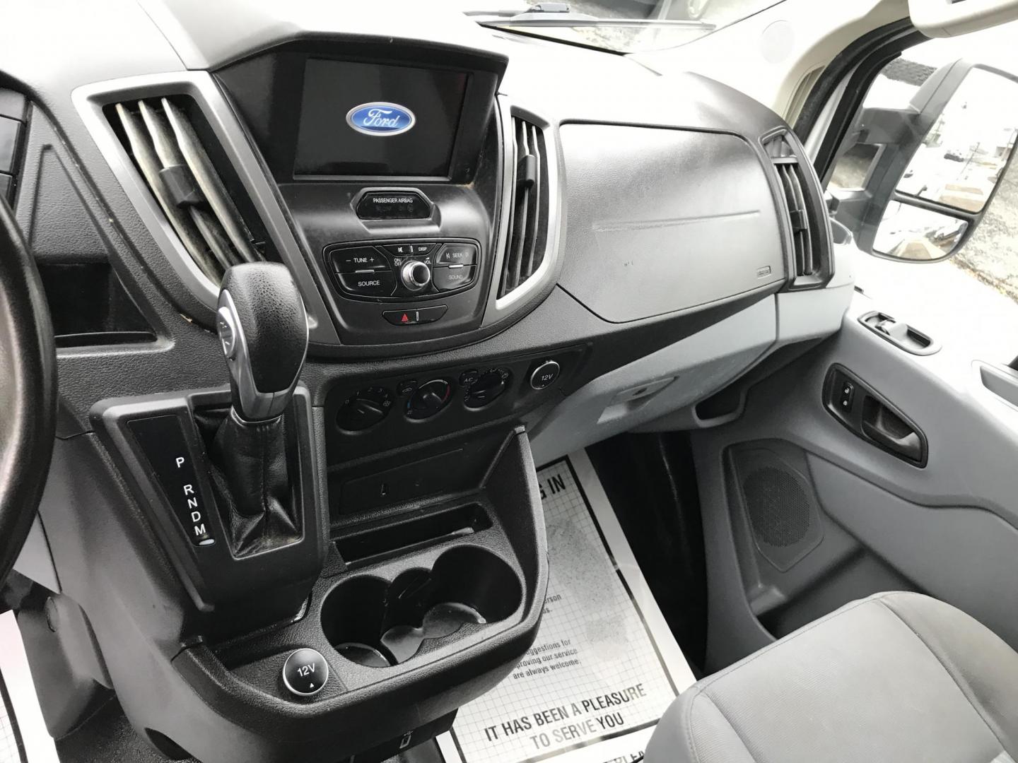 2018 White /Gray Ford Transit 150 Van Low Roof w/Sliding Pass. 148-in. WB (1FTYE2YM2JK) with an 3.7L V6 DOHC 24V engine, 6A transmission, located at 577 Chester Pike, Prospect Park, PA, 19076, (610) 237-1015, 39.886154, -75.302338 - Photo#13