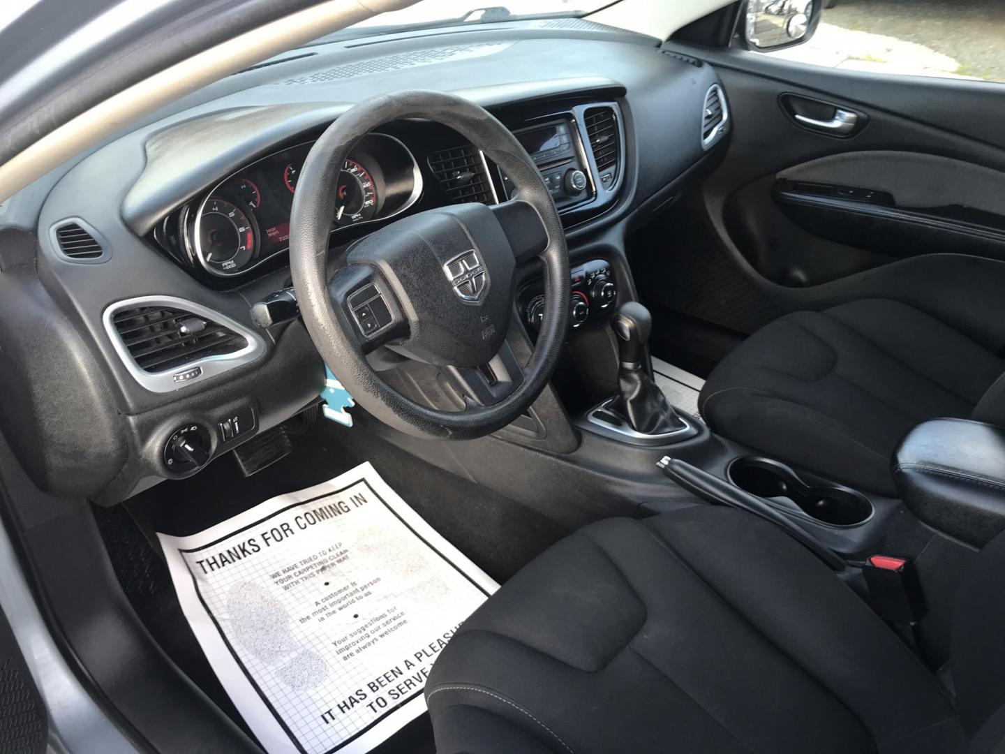 2013 Blue /Gray Dodge Dart SXT (1C3CDFBA6DD) with an 2.0L L4 DOHC 16V TURBO engine, Automatic transmission, located at 577 Chester Pike, Prospect Park, PA, 19076, (610) 237-1015, 39.886154, -75.302338 - 2013 Dodge Dart SXT: Only 73k miles, new PA inspection, great on gas, SUPER CLEAN, runs LIKE NEW! This vehicle comes inspected and has been given a bumper to bumper safety check. It is very clean, reliable, and well maintained. We offer a unique pay plan that is known for being the easiest and fa - Photo#10