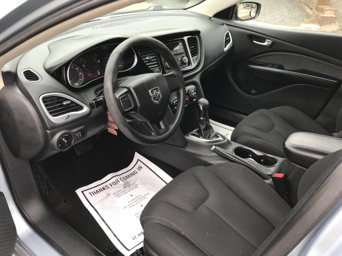 2013 Blue /Gray Dodge Dart SXT (1C3CDFBA6DD) with an 2.0L L4 DOHC 16V TURBO engine, Automatic transmission, located at 577 Chester Pike, Prospect Park, PA, 19076, (610) 237-1015, 39.886154, -75.302338- Photo#7