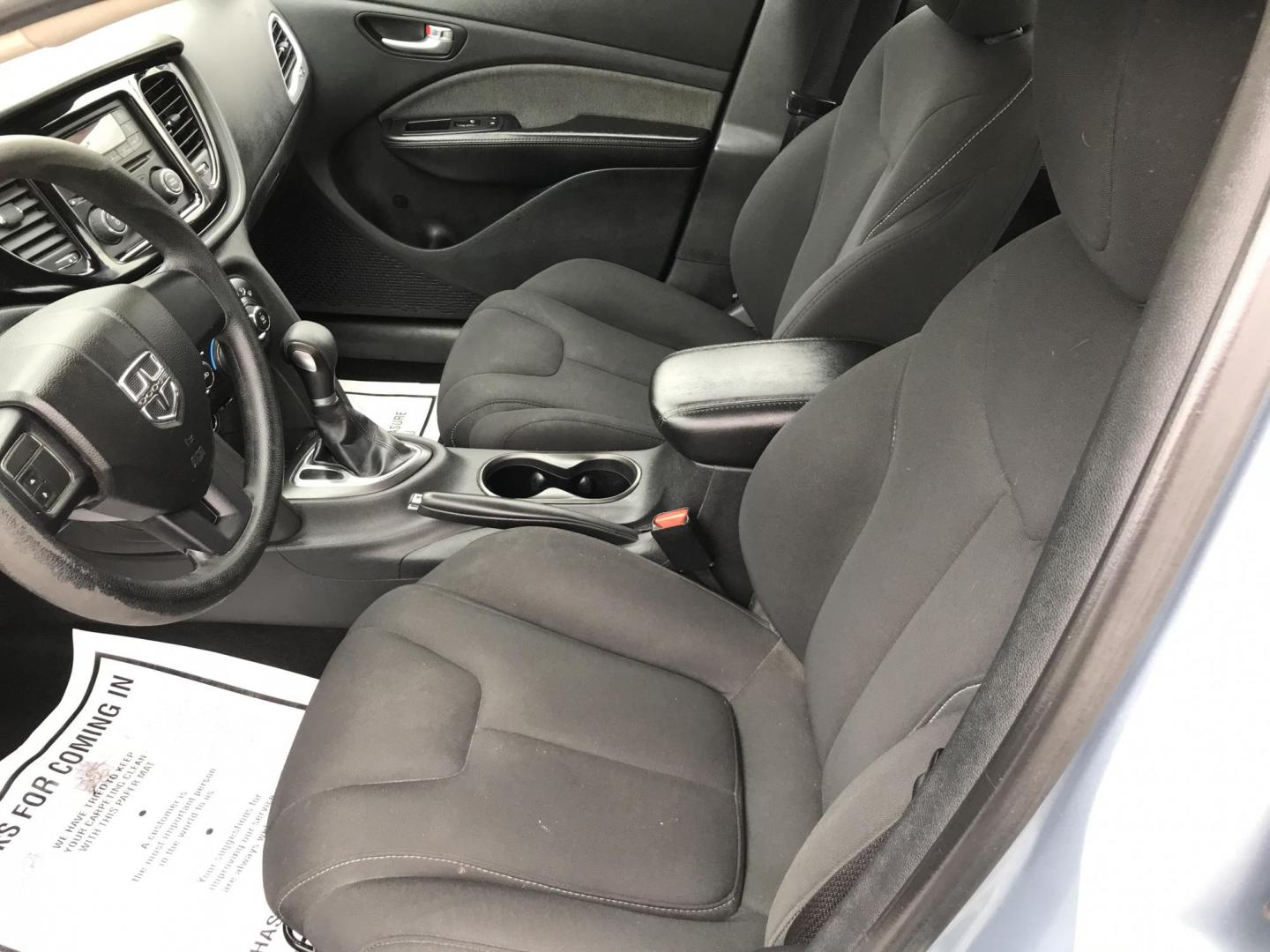 2013 Blue /Gray Dodge Dart SXT (1C3CDFBA6DD) with an 2.0L L4 DOHC 16V TURBO engine, Automatic transmission, located at 577 Chester Pike, Prospect Park, PA, 19076, (610) 237-1015, 39.886154, -75.302338- Photo#9