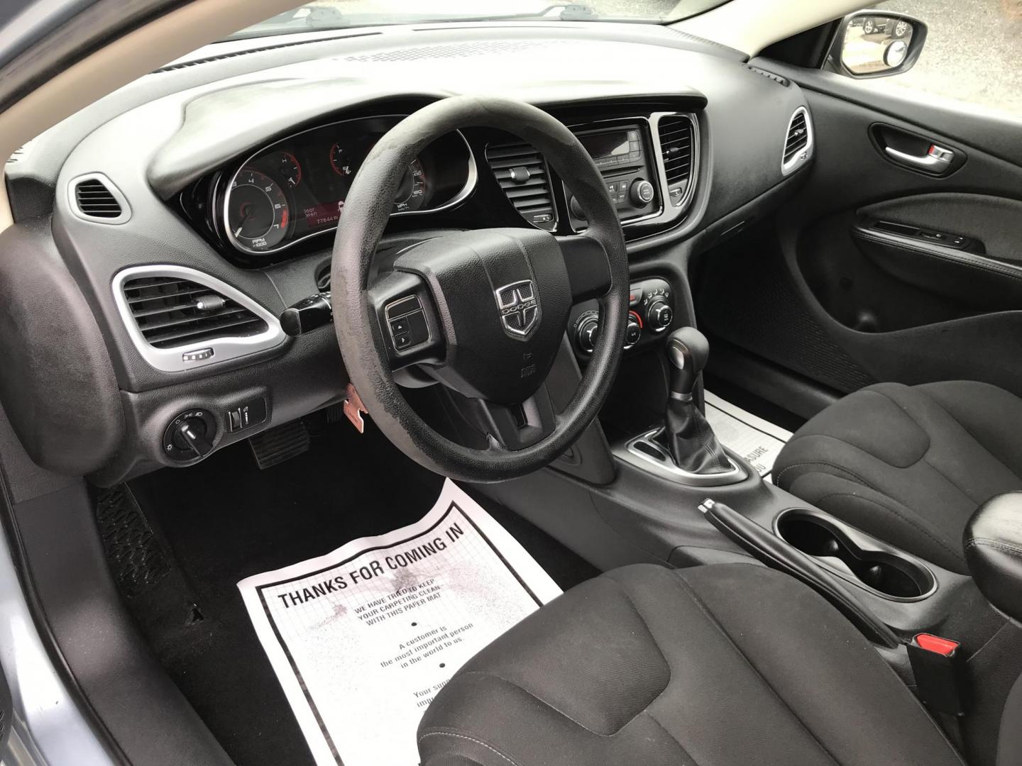 2013 Blue /Gray Dodge Dart SXT (1C3CDFBA6DD) with an 2.0L L4 DOHC 16V TURBO engine, Automatic transmission, located at 577 Chester Pike, Prospect Park, PA, 19076, (610) 237-1015, 39.886154, -75.302338- Photo#10