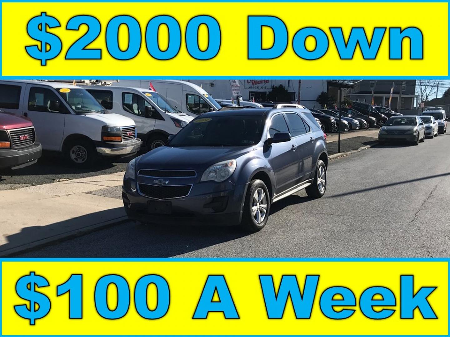 2014 Blue /Gray Chevrolet Equinox 1LT AWD (2GNFLFEK0E6) with an 2.4L L4 DOHC 16V FFV engine, 6-Speed Automatic transmission, located at 577 Chester Pike, Prospect Park, PA, 19076, (610) 237-1015, 39.886154, -75.302338 - 2014 Chevrolet Equinox: Only 125k miles, backup camera, new PA inspection, great on gas, SUPER CLEAN, runs LIKE NEW! This vehicle comes inspected and has been given a bumper to bumper safety check. It is very clean, reliable, and well maintained. We offer a unique pay plan that is known for being - Photo#0
