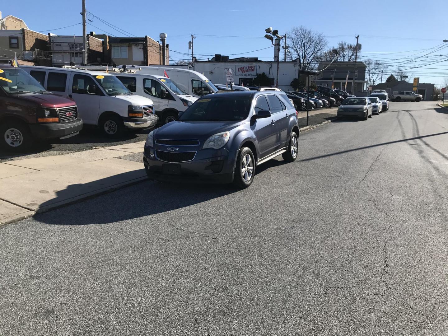 2014 Blue /Gray Chevrolet Equinox 1LT AWD (2GNFLFEK0E6) with an 2.4L L4 DOHC 16V FFV engine, 6-Speed Automatic transmission, located at 577 Chester Pike, Prospect Park, PA, 19076, (610) 237-1015, 39.886154, -75.302338 - 2014 Chevrolet Equinox: Only 125k miles, backup camera, new PA inspection, great on gas, SUPER CLEAN, runs LIKE NEW! This vehicle comes inspected and has been given a bumper to bumper safety check. It is very clean, reliable, and well maintained. We offer a unique pay plan that is known for being - Photo#1