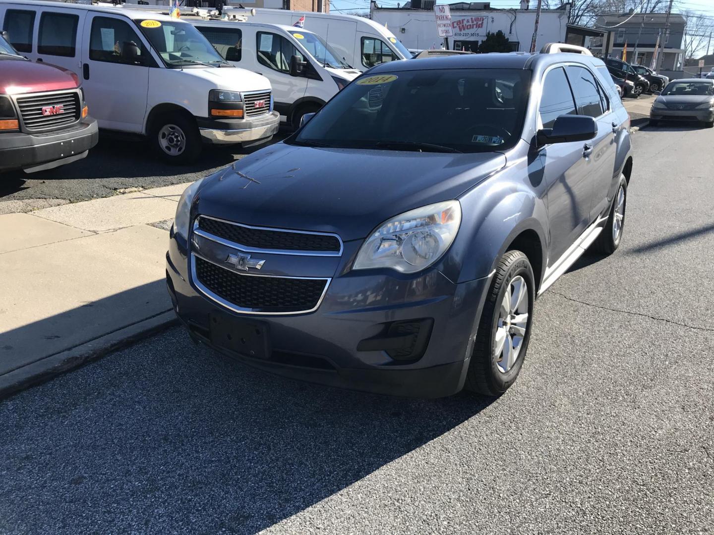 2014 Blue /Gray Chevrolet Equinox 1LT AWD (2GNFLFEK0E6) with an 2.4L L4 DOHC 16V FFV engine, 6-Speed Automatic transmission, located at 577 Chester Pike, Prospect Park, PA, 19076, (610) 237-1015, 39.886154, -75.302338 - 2014 Chevrolet Equinox: Only 125k miles, backup camera, new PA inspection, great on gas, SUPER CLEAN, runs LIKE NEW! This vehicle comes inspected and has been given a bumper to bumper safety check. It is very clean, reliable, and well maintained. We offer a unique pay plan that is known for being - Photo#2
