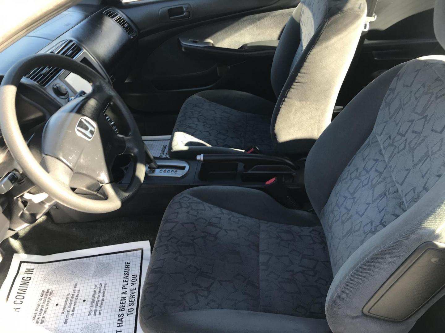 2002 Silver /Gray Honda Civic EX coupe (1HGEM22072L) with an 1.7L L4 SOHC 16V engine, 4-Speed Automatic Overdrive transmission, located at 577 Chester Pike, Prospect Park, PA, 19076, (610) 237-1015, 39.886154, -75.302338 - Photo#8