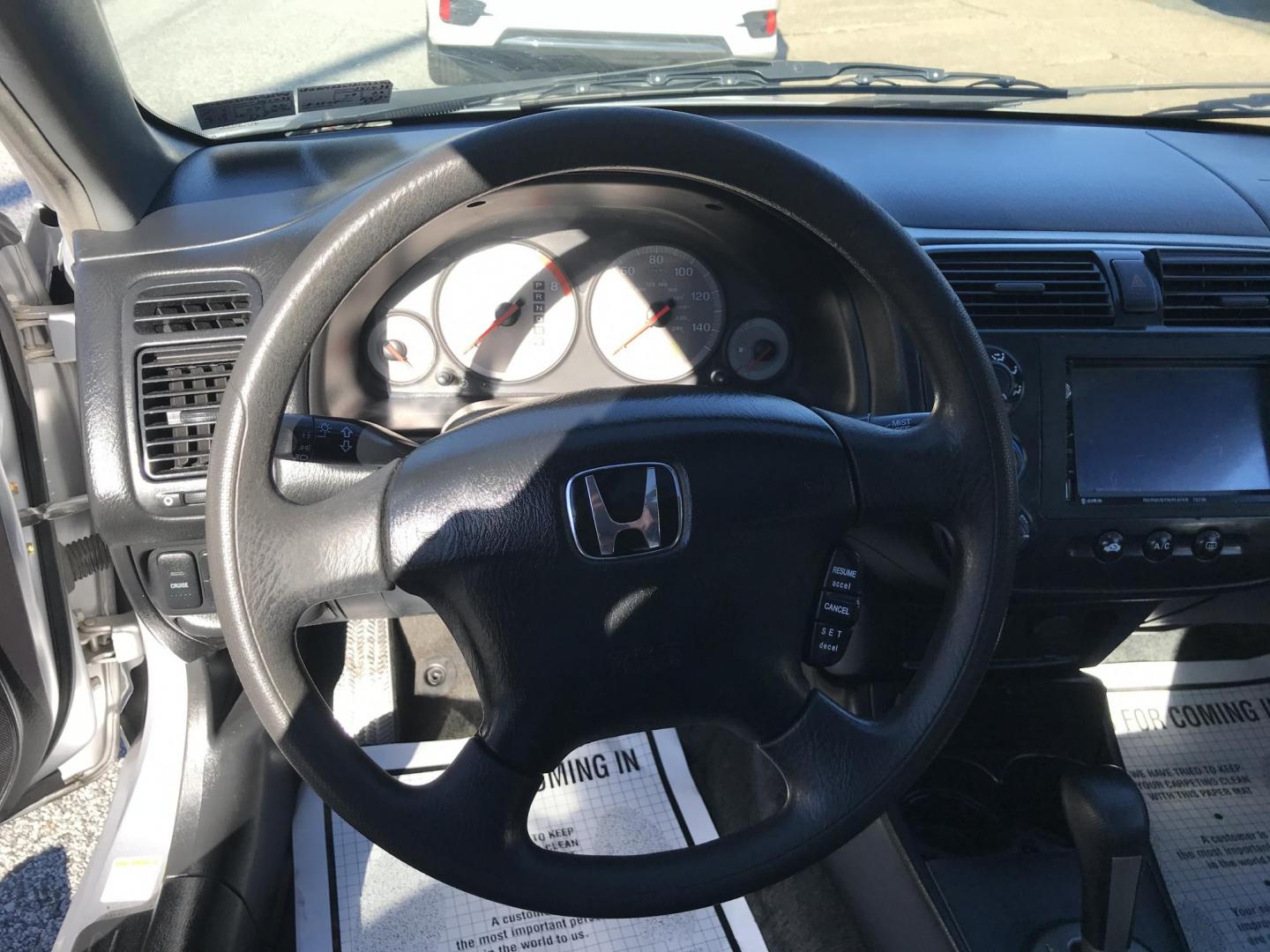 2002 Silver /Gray Honda Civic EX coupe (1HGEM22072L) with an 1.7L L4 SOHC 16V engine, 4-Speed Automatic Overdrive transmission, located at 577 Chester Pike, Prospect Park, PA, 19076, (610) 237-1015, 39.886154, -75.302338 - Photo#10