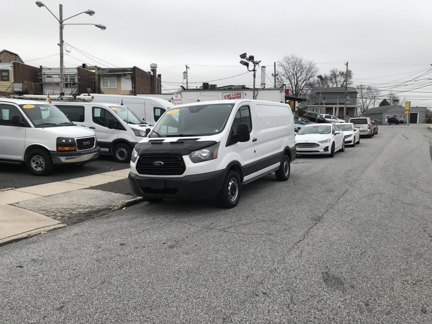 2017 White /Gray Ford Transit 250 Van Low Roof w/Sliding Pass. 130-in. WB (1FTYR1YM0HK) with an 3.7L V6 DOHC 24V engine, 6A transmission, located at 577 Chester Pike, Prospect Park, PA, 19076, (610) 237-1015, 39.886154, -75.302338 - 2017 Ford Transit 250 Low Roof: Only 128k miles, shelving, backup camera, new PA inspection, FLEET MAINTAINED, runs LIKE NEW! This vehicle comes inspected and has been given a bumper to bumper safety check. It is very clean, reliable, and well maintained. We offer a unique pay plan that is known - Photo#1