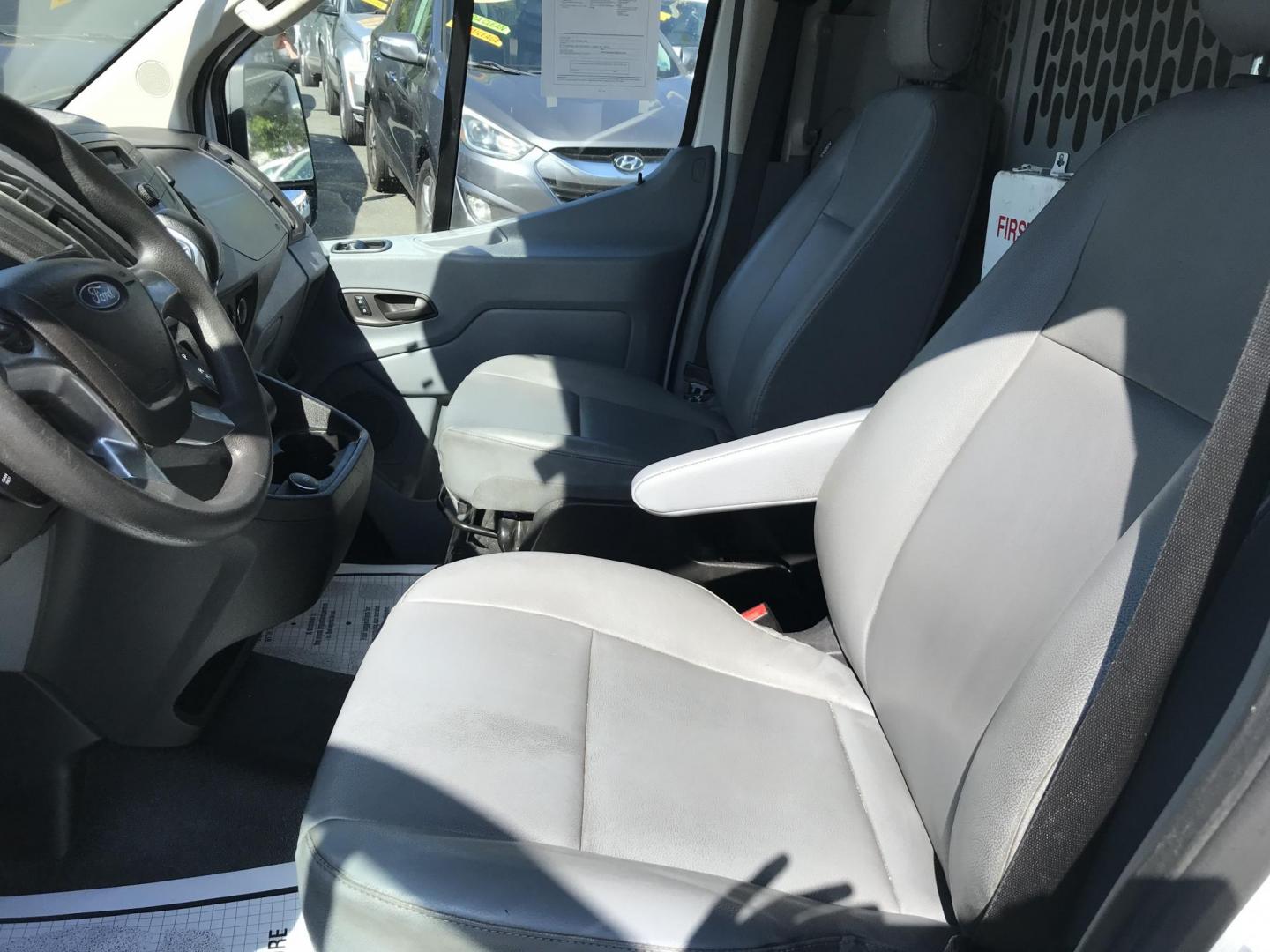 2017 White /Gray Ford Transit 250 Van Low Roof w/Sliding Pass. 130-in. WB (1FTYR1YM0HK) with an 3.7L V6 DOHC 24V engine, 6A transmission, located at 577 Chester Pike, Prospect Park, PA, 19076, (610) 237-1015, 39.886154, -75.302338 - 2017 Ford Transit 250 Low Roof: Only 128k miles, shelving, backup camera, new PA inspection, FLEET MAINTAINED, runs LIKE NEW! This vehicle comes inspected and has been given a bumper to bumper safety check. It is very clean, reliable, and well maintained. We offer a unique pay plan that is known - Photo#8