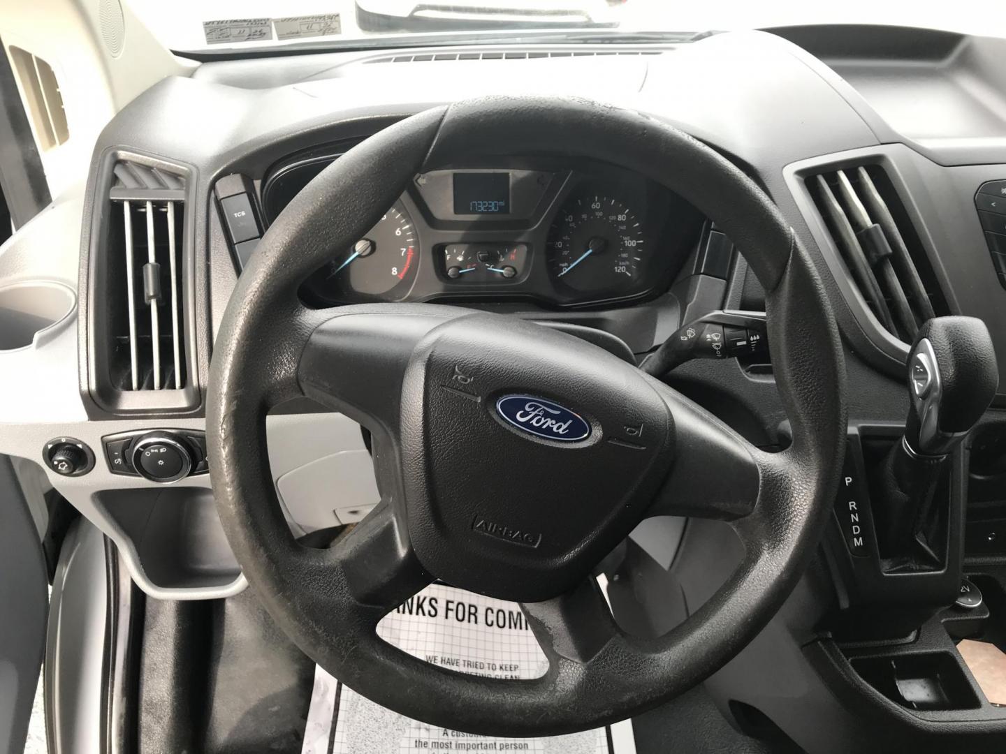 2017 White /Gray Ford Transit 150 Van Low Roof w/Sliding Pass. 130-in. WB (1FTYE1YM2HK) with an 3.7L V6 DOHC 24V engine, 6A transmission, located at 577 Chester Pike, Prospect Park, PA, 19076, (610) 237-1015, 39.886154, -75.302338 - 2017 Ford Transit 150: Double drop down ladder racks, shelving, backup camera, partition, new PA inspection, FLEET MAINTAINED, runs LIKE NEW! This vehicle comes inspected and has been given a bumper to bumper safety check. It is very clean, reliable, and well maintained. We offer a unique pay pla - Photo#12