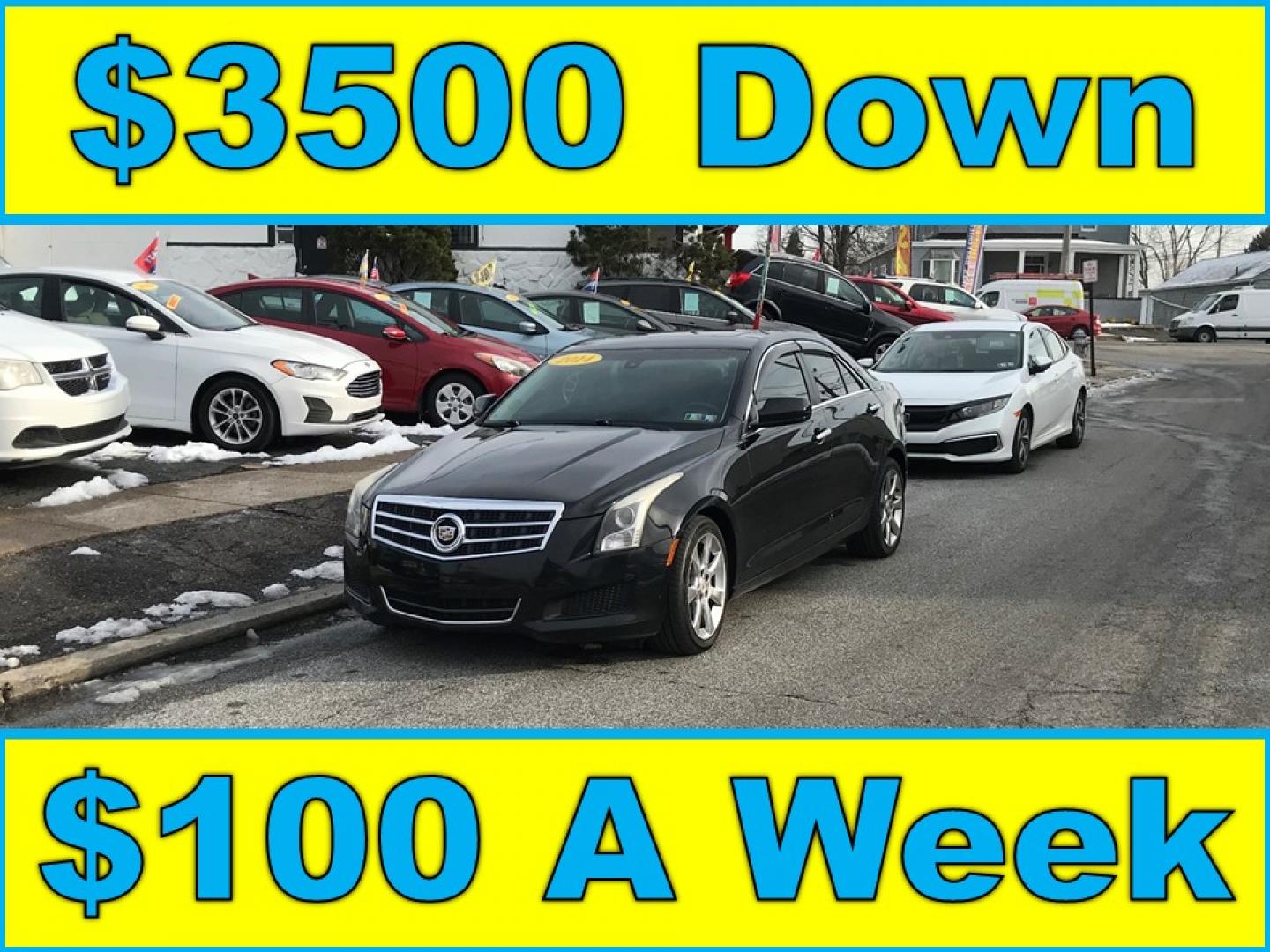 2014 Black /Black Cadillac ATS 2.0L (1G6AA5RX5E0) with an 2.0L L4 DOHC 16V engine, Automatic transmission, located at 577 Chester Pike, Prospect Park, PA, 19076, (610) 237-1015, 39.886154, -75.302338 - 2014 Cadillac ATS: Backup camera, sunroof, new PA inspection, fully loaded, runs LIKE NEW! This vehicle comes inspected and has been given a bumper to bumper safety check. It is very clean, reliable, and well maintained. We offer a unique pay plan that is known for being the easiest and fastest f - Photo#0