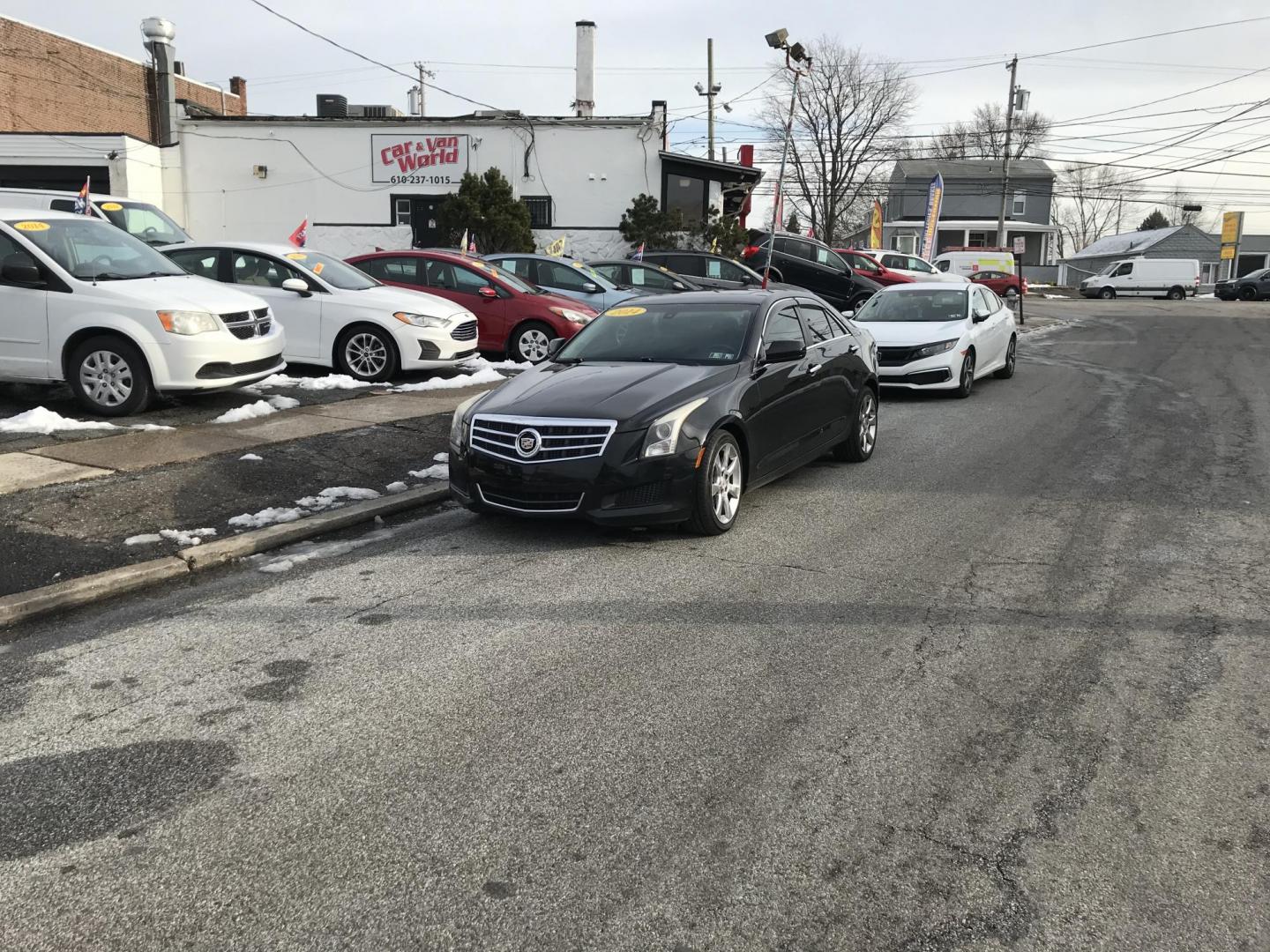 2014 Black /Black Cadillac ATS 2.0L (1G6AA5RX5E0) with an 2.0L L4 DOHC 16V engine, Automatic transmission, located at 577 Chester Pike, Prospect Park, PA, 19076, (610) 237-1015, 39.886154, -75.302338 - 2014 Cadillac ATS: Backup camera, sunroof, new PA inspection, fully loaded, runs LIKE NEW! This vehicle comes inspected and has been given a bumper to bumper safety check. It is very clean, reliable, and well maintained. We offer a unique pay plan that is known for being the easiest and fastest f - Photo#1
