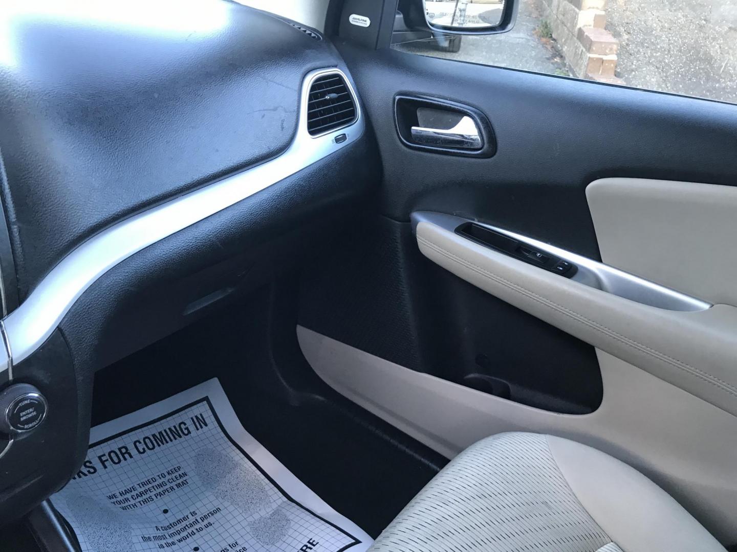 2015 Black /Tan Dodge Journey SXT (3C4PDCBG2FT) with an 3.6L V6 DOHC 24V engine, 6-Speed Automatic transmission, located at 577 Chester Pike, Prospect Park, PA, 19076, (610) 237-1015, 39.886154, -75.302338 - 2015 Dodge Journey SXT: 3rd row seating, new PA inspection, SUPER CLEAN, runs LIKE NEW! This vehicle comes inspected and has been given a bumper to bumper safety check. It is very clean, reliable, and well maintained. We offer a unique pay plan that is known for being the easiest and fastest fina - Photo#13