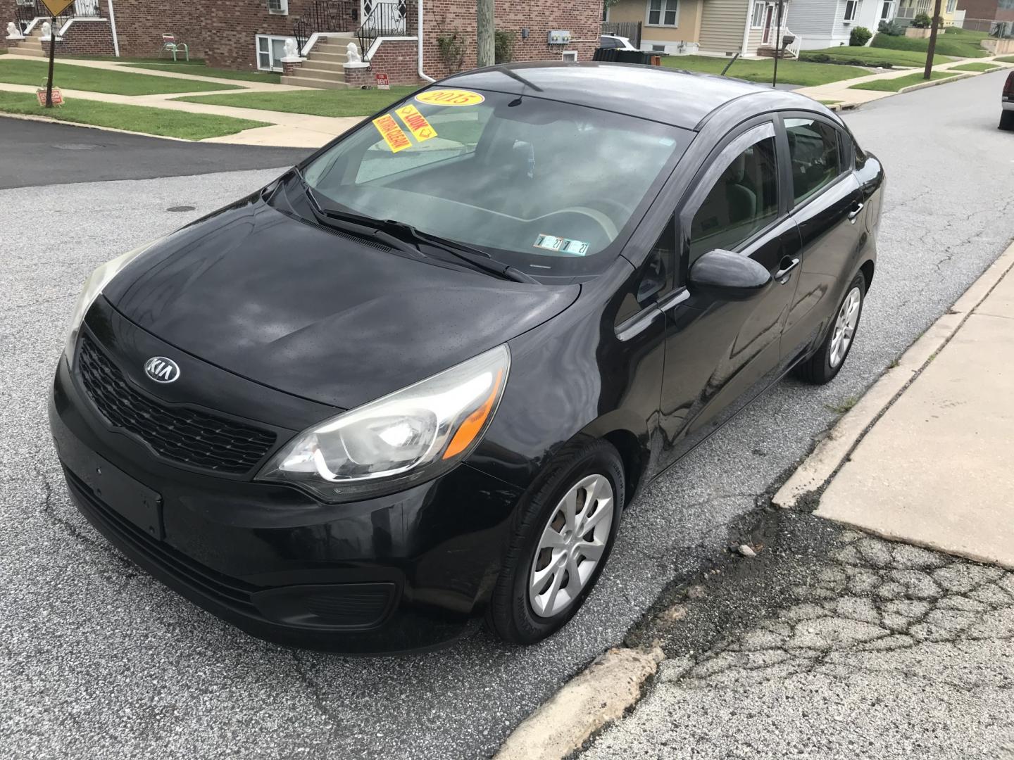 2015 Black /Tan Kia Rio LX (KNADM4A35F6) with an 1.6L L4 DOHC 16V engine, Automatic transmission, located at 577 Chester Pike, Prospect Park, PA, 19076, (610) 237-1015, 39.886154, -75.302338 - 2015 Kia Rio LX: Only 108k miles, great on gas, new PA inspection, SUPER CLEAN, runs LIKE NEW! This vehicle comes inspected and has been given a bumper to bumper safety check. It is very clean, reliable, and well maintained. We offer a unique pay plan that is known for being the easiest and faste- Photo#3