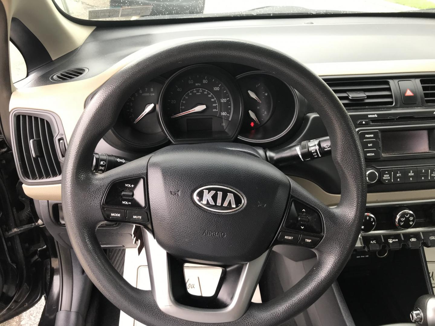 2015 Black /Tan Kia Rio LX (KNADM4A35F6) with an 1.6L L4 DOHC 16V engine, Automatic transmission, located at 577 Chester Pike, Prospect Park, PA, 19076, (610) 237-1015, 39.886154, -75.302338 - 2015 Kia Rio LX: Only 108k miles, great on gas, new PA inspection, SUPER CLEAN, runs LIKE NEW! This vehicle comes inspected and has been given a bumper to bumper safety check. It is very clean, reliable, and well maintained. We offer a unique pay plan that is known for being the easiest and faste- Photo#11
