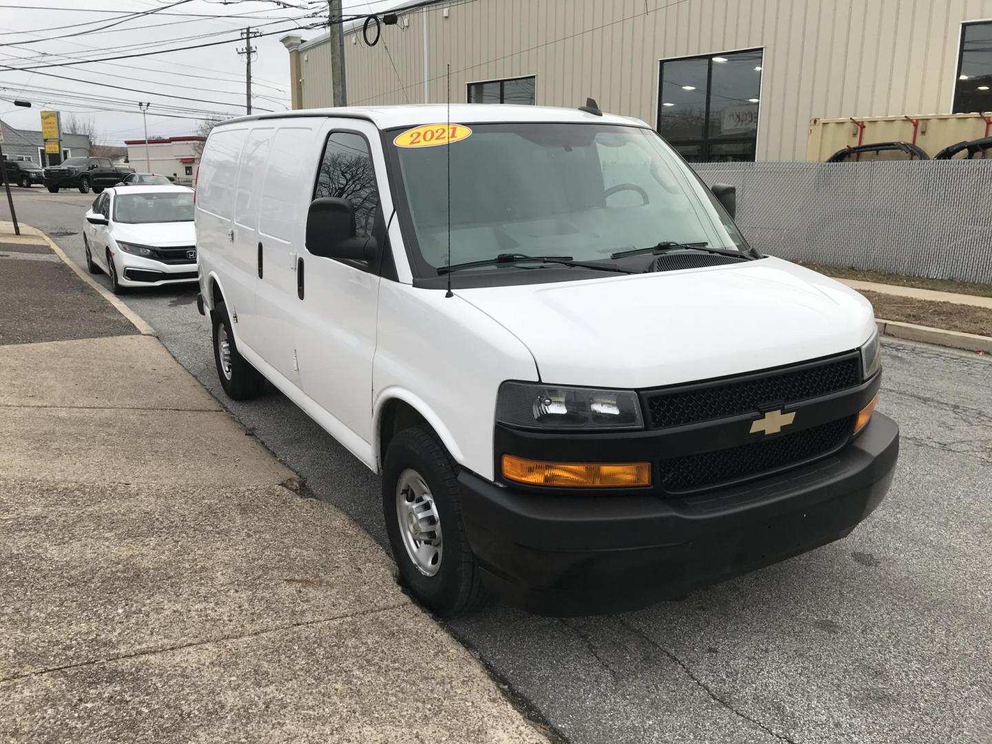 2021 White /Gray Chevrolet Express 2500 Cargo (1GCWGAF71M1) with an 6.6L V8 OHV 16V engine, 6A transmission, located at 577 Chester Pike, Prospect Park, PA, 19076, (610) 237-1015, 39.886154, -75.302338 - 2021 Chevy Express 2500 Cargo Van: no side or rear windows, backup camera, shelving, new PA inspection, FLEET MAINTAINED, runs LIKE NEW! This vehicle comes inspected and has been given a bumper to bumper safety check. It is very clean, reliable, and well maintained. We offer a unique pay plan tha - Photo#3