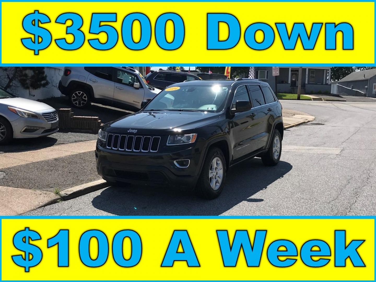 2014 Black /Black Jeep Grand Cherokee Laredo 4WD (1C4RJFAG7EC) with an 3.6L V6 DOHC 24V engine, 5-Speed Automatic transmission, located at 577 Chester Pike, Prospect Park, PA, 19076, (610) 237-1015, 39.886154, -75.302338 - 2014 Jeep Grand Cherokee Laredo 123k miles • New PA Inspection Example Financing: • $3,500 Down • $100 Weekly • $200 Bi-Weekly We finance our own vehicles. We do not obtain or review traditional consumer credit reports. Financing decisions are based on verified income, ability to repay- Photo#0