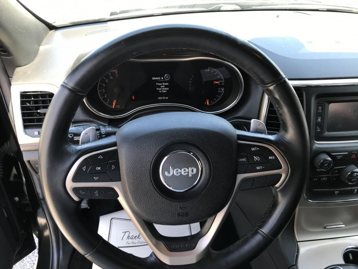 2014 Black /Black Jeep Grand Cherokee Laredo 4WD (1C4RJFAG7EC) with an 3.6L V6 DOHC 24V engine, 5-Speed Automatic transmission, located at 577 Chester Pike, Prospect Park, PA, 19076, (610) 237-1015, 39.886154, -75.302338 - 2014 Jeep Grand Cherokee Laredo 123k miles • New PA Inspection Example Financing: • $3,500 Down • $100 Weekly • $200 Bi-Weekly We finance our own vehicles. We do not obtain or review traditional consumer credit reports. Financing decisions are based on verified income, ability to repay- Photo#11