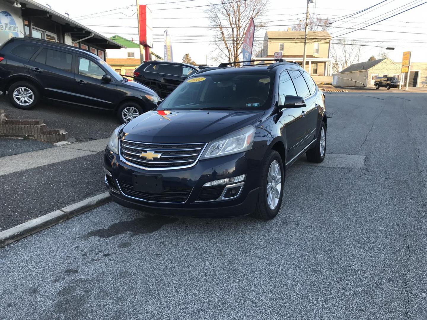 2015 Blue /Gray Chevrolet Traverse 1LT FWD (1GNKRGKDXFJ) with an 3.6L V6 DOHC 24V engine, 6-Speed Automatic transmission, located at 577 Chester Pike, Prospect Park, PA, 19076, (610) 237-1015, 39.886154, -75.302338 - 2015 Chevrolet Traverse 1LT: Backup camera, 3rd row seating, new PA inspection, SUPER CLEAN, runs LIKE NEW! This vehicle comes inspected and has been given a bumper to bumper safety check. It is very clean, reliable, and well maintained. We offer a unique pay plan that is known for being the easi - Photo#2