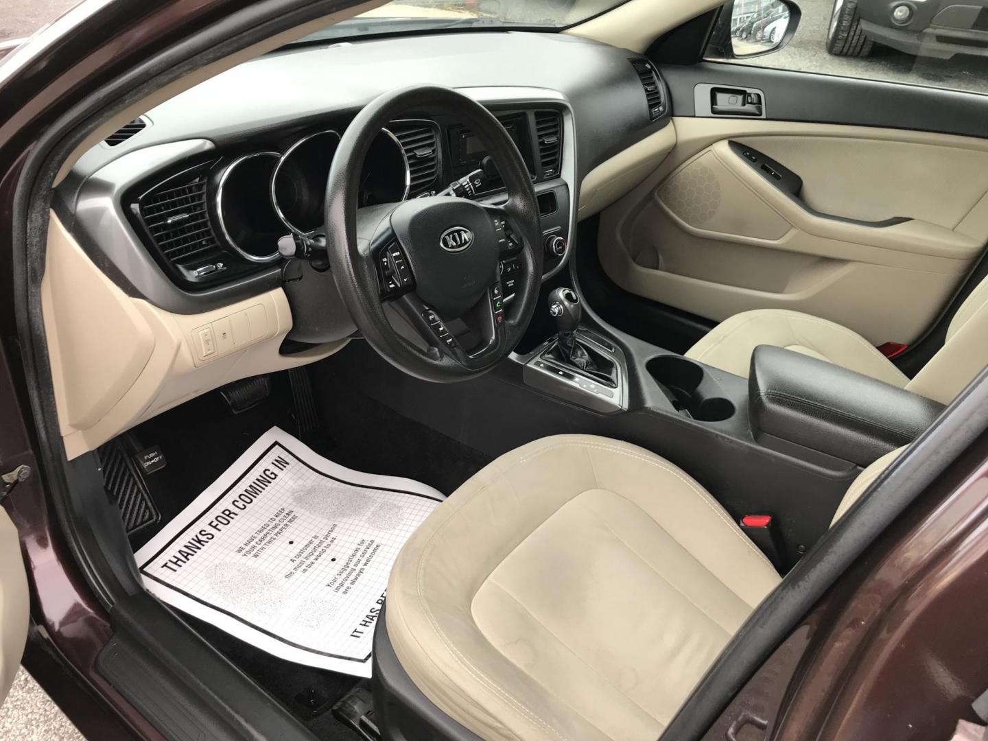 2011 Maroon /Tan Kia Optima EX (KNAGM4A78B5) with an 2.4L L4 DOHC 16V engine, 6-Speed Automatic transmission, located at 577 Chester Pike, Prospect Park, PA, 19076, (610) 237-1015, 39.886154, -75.302338 - 2011 Kia Optima EX: Only 103k miles, new PA inspection, SUPER CLEAN, runs LIKE NEW! This vehicle comes inspected and has been given a bumper to bumper safety check. It is very clean, reliable, and well maintained. We offer a unique pay plan that is known for being the easiest and fastest financin - Photo#7