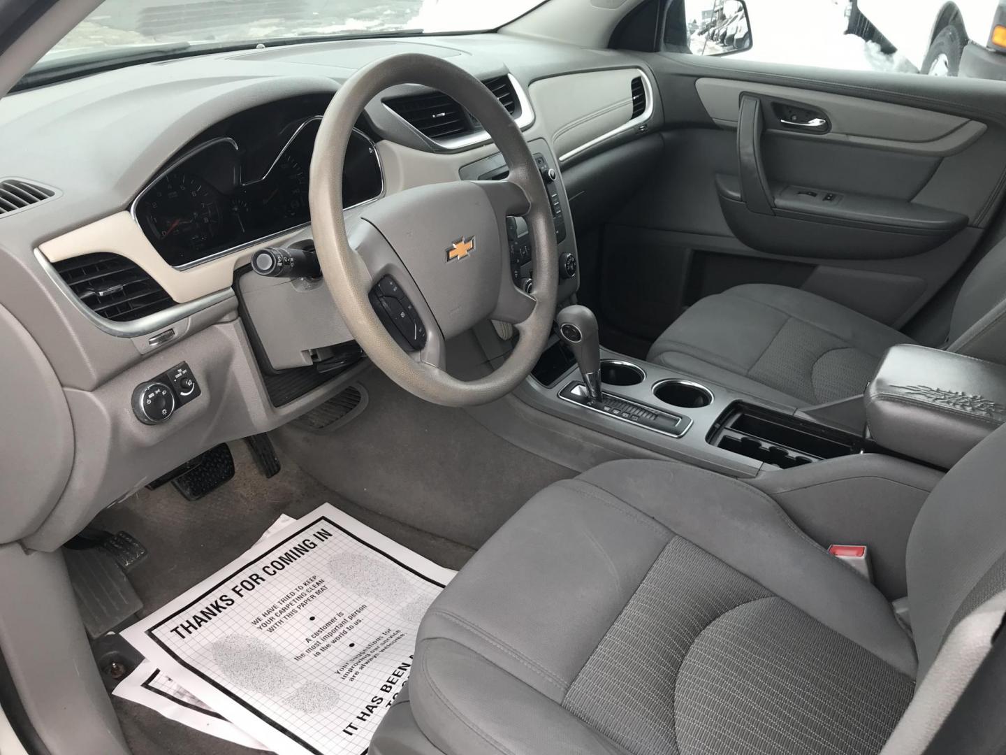 2014 Silver /Gray Chevrolet Traverse LS AWD w/PDC (1GNKVFED5EJ) with an 3.6L V6 DOHC 24V engine, 6-Speed Automatic transmission, located at 577 Chester Pike, Prospect Park, PA, 19076, (610) 237-1015, 39.886154, -75.302338 - 2014 Chevy Traverse: 3rd row seating, AWD, backup camera, new PA inspection, SUPER CLEAN, runs LIKE NEW! This vehicle comes inspected and has been given a bumper to bumper safety check. It is very clean, reliable, and well maintained. We offer a unique pay plan that is known for being the easiest - Photo#6