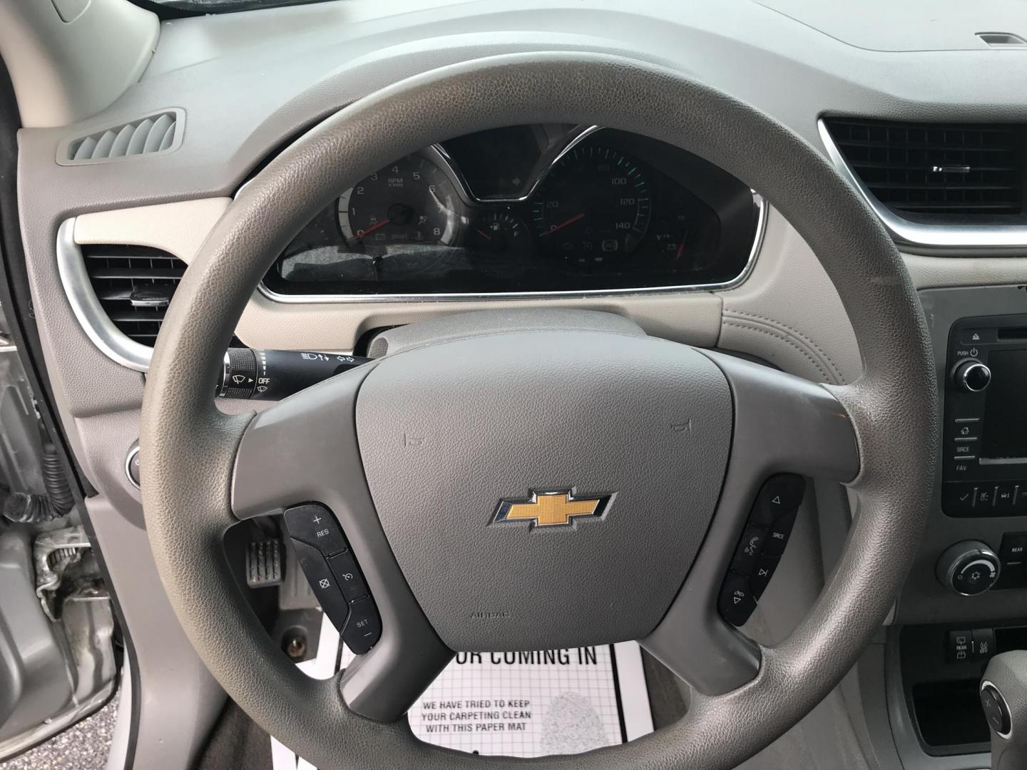 2014 Silver /Gray Chevrolet Traverse LS AWD w/PDC (1GNKVFED5EJ) with an 3.6L V6 DOHC 24V engine, 6-Speed Automatic transmission, located at 577 Chester Pike, Prospect Park, PA, 19076, (610) 237-1015, 39.886154, -75.302338 - 2014 Chevy Traverse: 3rd row seating, AWD, backup camera, new PA inspection, SUPER CLEAN, runs LIKE NEW! This vehicle comes inspected and has been given a bumper to bumper safety check. It is very clean, reliable, and well maintained. We offer a unique pay plan that is known for being the easiest - Photo#10