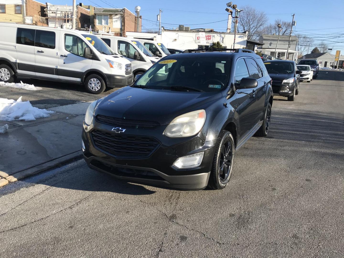 2017 Black /Black Chevrolet Equinox LT (2GNALCEK5H6) with an 2.4L L4 DOHC 16V FFV engine, 6A transmission, located at 577 Chester Pike, Prospect Park, PA, 19076, (610) 237-1015, 39.886154, -75.302338 - 2017 Chevy Equinox LT: Backup camera, sunroof, new PA inspection, SUPER CLEAN, runs LIKE NEW! This vehicle comes inspected and has been given a bumper to bumper safety check. It is very clean, reliable, and well maintained. We offer a unique pay plan that is known for being the easiest and fastes - Photo#2