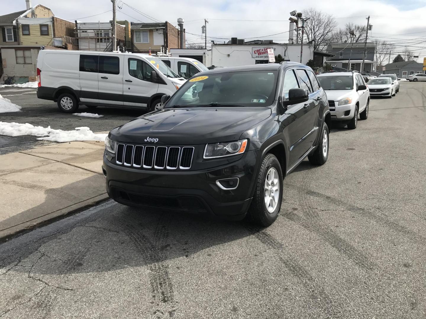 2014 Black /Black Jeep Grand Cherokee Laredo 4WD (1C4RJFAG6EC) with an 3.6L V6 DOHC 24V engine, 5-Speed Automatic transmission, located at 577 Chester Pike, Prospect Park, PA, 19076, (610) 237-1015, 39.886154, -75.302338 - 2014 Jeep Grand Cherokee Laredo: Sunroof, 4x4, backup camera, new PA inspection, SUPER CLEAN, runs LIKE NEW! This vehicle comes inspected and has been given a bumper to bumper safety check. It is very clean, reliable, and well maintained. We offer a unique pay plan that is known for being the eas - Photo#2