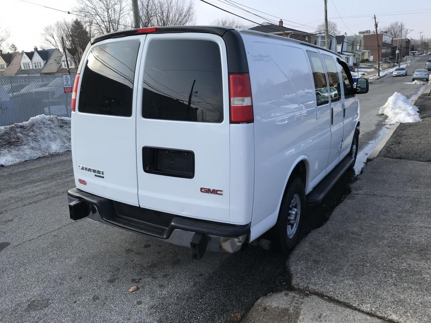 2015 White GMC Savana G2500 Cargo (1GTW7FCF8F1) with an 4.8L V8 FFV engine, 6-Speed Automatic transmission, located at 577 Chester Pike, Prospect Park, PA, 19076, (610) 237-1015, 39.886154, -75.302338 - 2015 GMC Savana 2500 Cargo Van: Has multiple pieces of shelving, partition, cages over windows, power locks and windows, new PA inspection, FLEET MAINTAINED! This vehicle comes inspected and has been given a bumper to bumper safety check. It is very clean, reliable, and well maintained. We offer - Photo#4