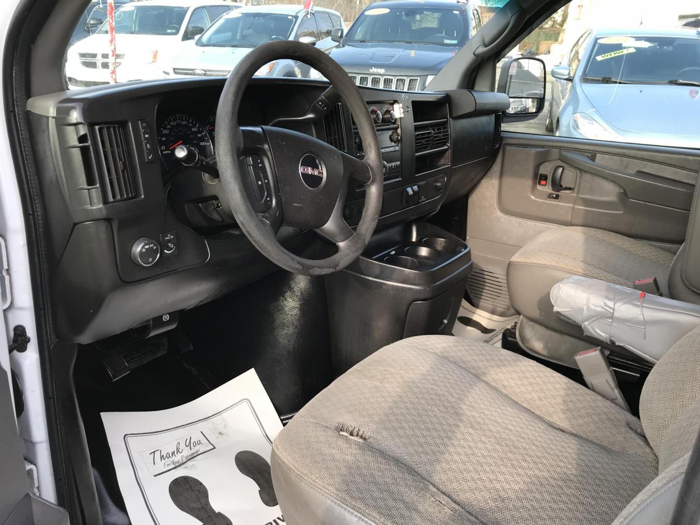 2015 White GMC Savana G2500 Cargo (1GTW7FCF8F1) with an 4.8L V8 FFV engine, 6-Speed Automatic transmission, located at 577 Chester Pike, Prospect Park, PA, 19076, (610) 237-1015, 39.886154, -75.302338 - 2015 GMC Savana 2500 Cargo Van: Has multiple pieces of shelving, partition, cages over windows, power locks and windows, new PA inspection, FLEET MAINTAINED! This vehicle comes inspected and has been given a bumper to bumper safety check. It is very clean, reliable, and well maintained. We offer - Photo#7