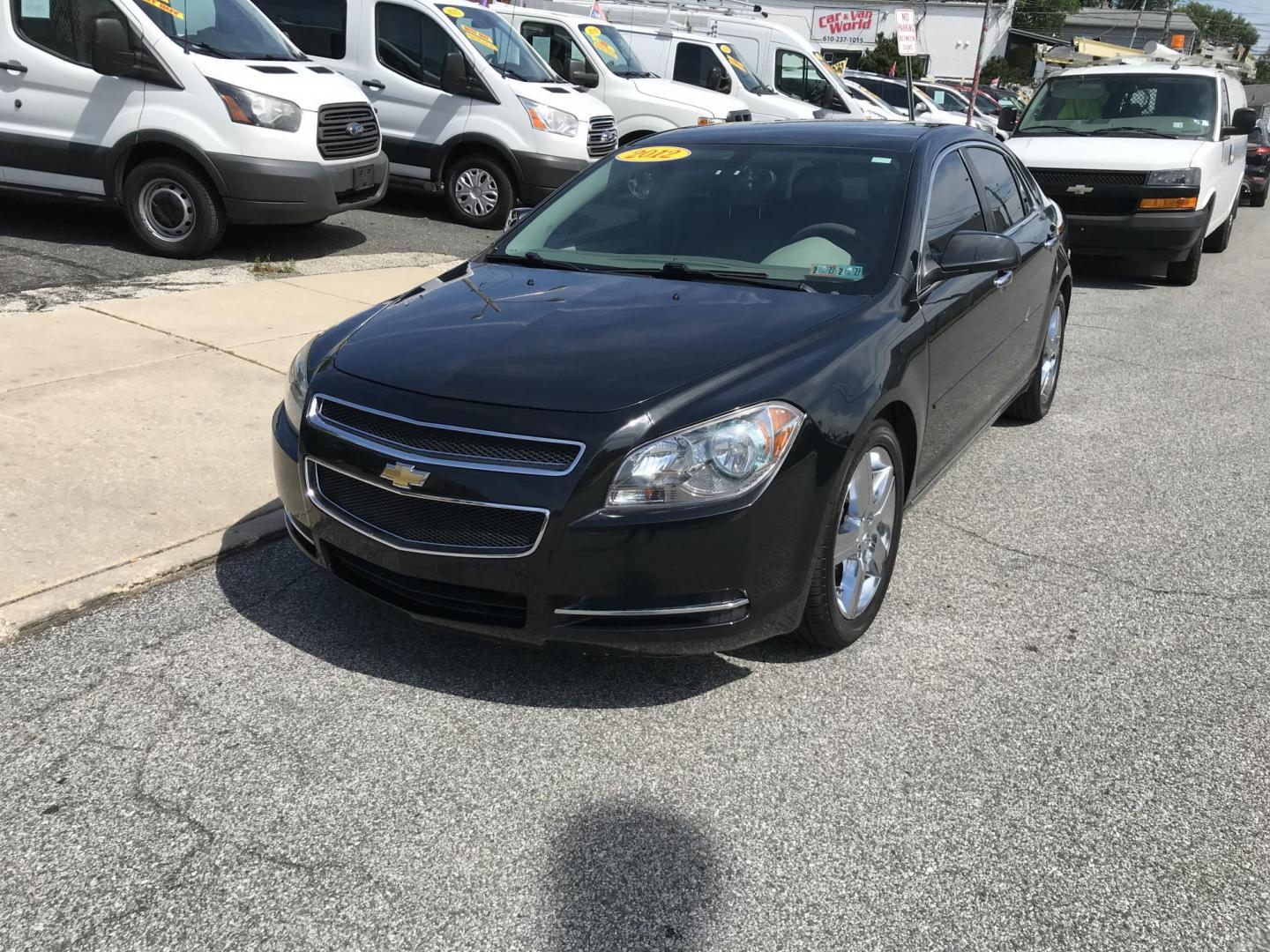 2012 Black /Gray Chevrolet Malibu 1LT (1G1ZC5E0XCF) with an 2.4L L4 DOHC 16V engine, 6-Speed Automatic transmission, located at 577 Chester Pike, Prospect Park, PA, 19076, (610) 237-1015, 39.886154, -75.302338 - 2012 Chevy Malibu: Only 81k miles, new PA inspection, great on gas, SUPER CLEAN, runs LIKE NEW! This vehicle comes inspected and has been given a bumper to bumper safety check. It is very clean, reliable, and well maintained. We offer a unique pay plan that is known for being the easiest and fast - Photo#2